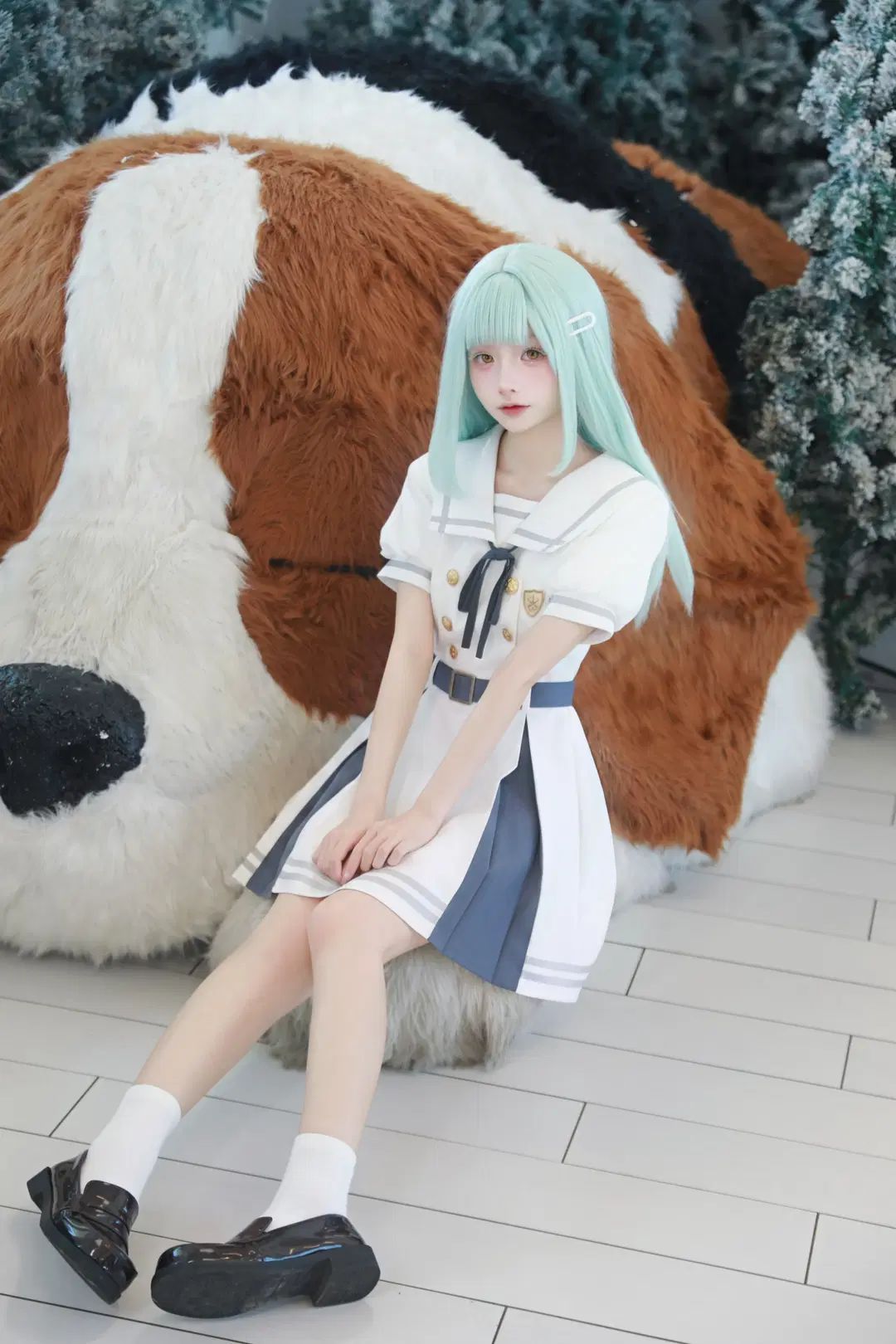 Ave Mujica, 若叶睦cos, BanG Dream!, 绿发cos, 水手服cos