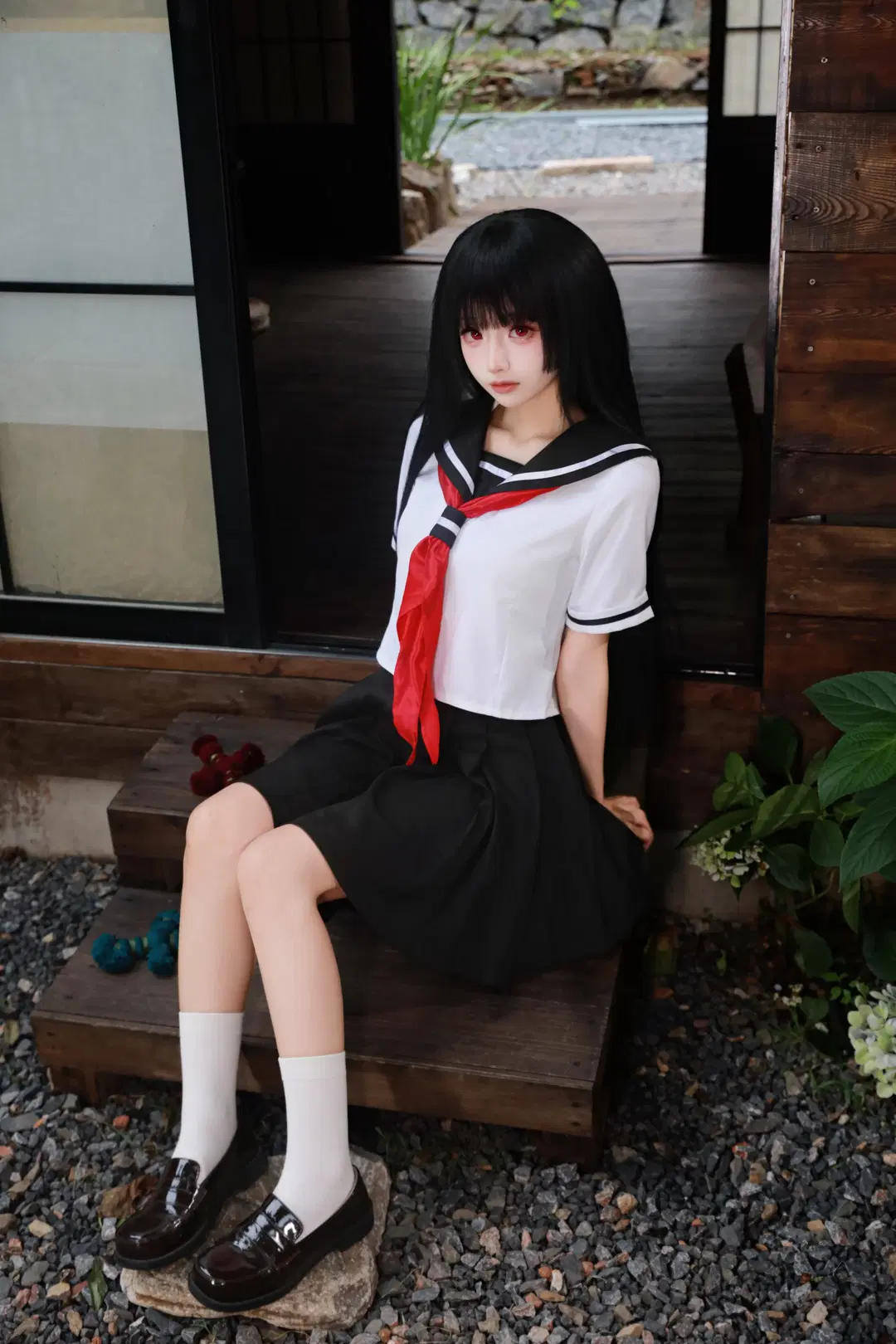【阎魔爱cos】地狱少女经典水手服造型 - Aoi葵 - 第2张
