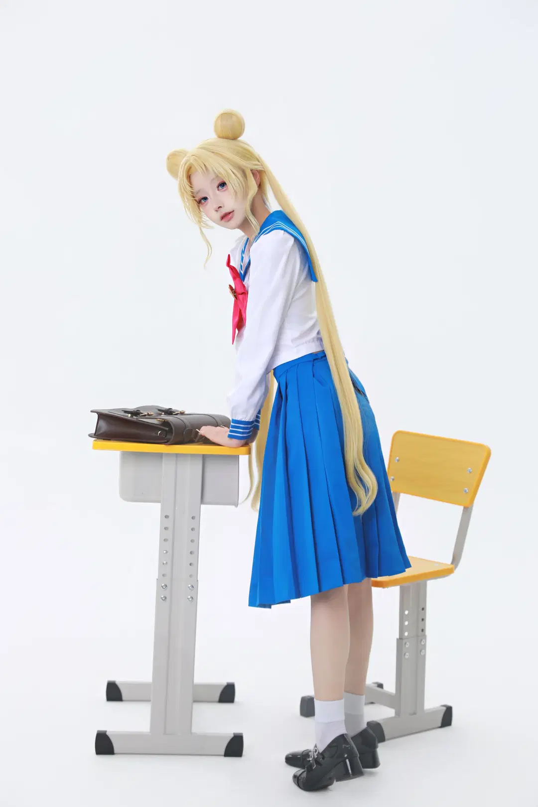 二次元cosplay, 美少女战士, 白丝, 水手服cos, 月野兔cos