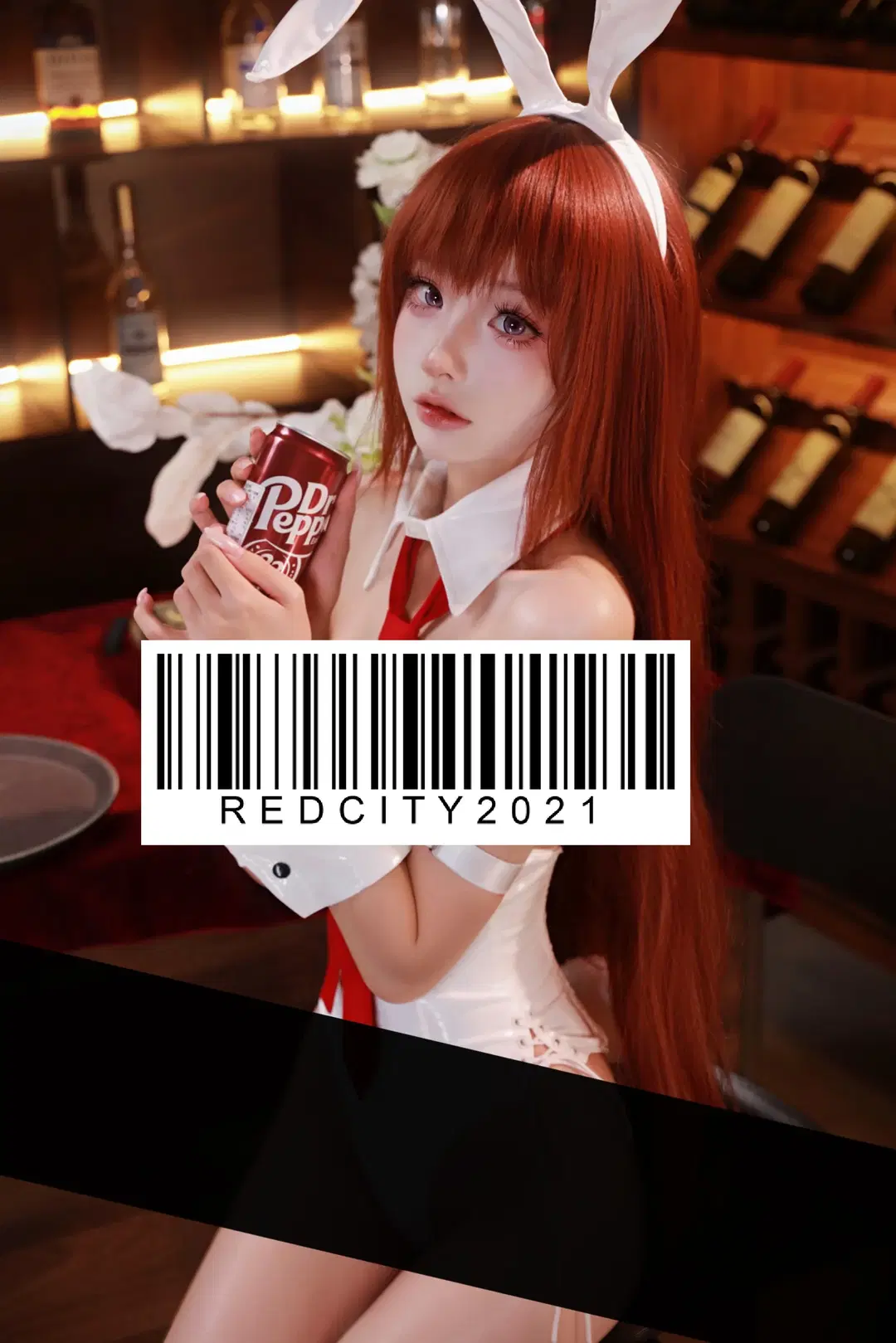 兔女郎, 牧濑红莉栖cos, 命运石之门, 酒吧摄影, Dr Pepper