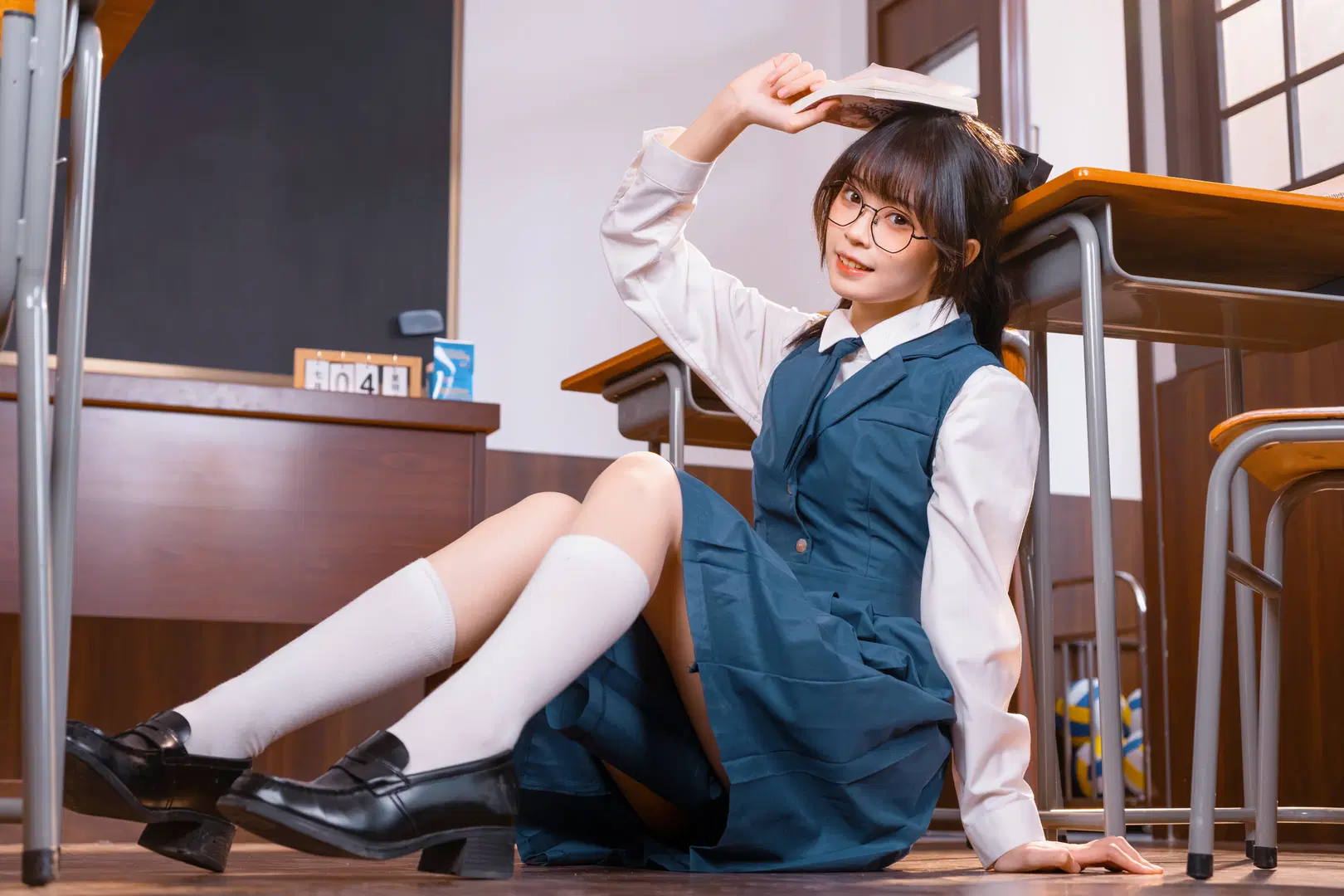 氛围感, 富士直出, JK制服, 毕业照, 白丝