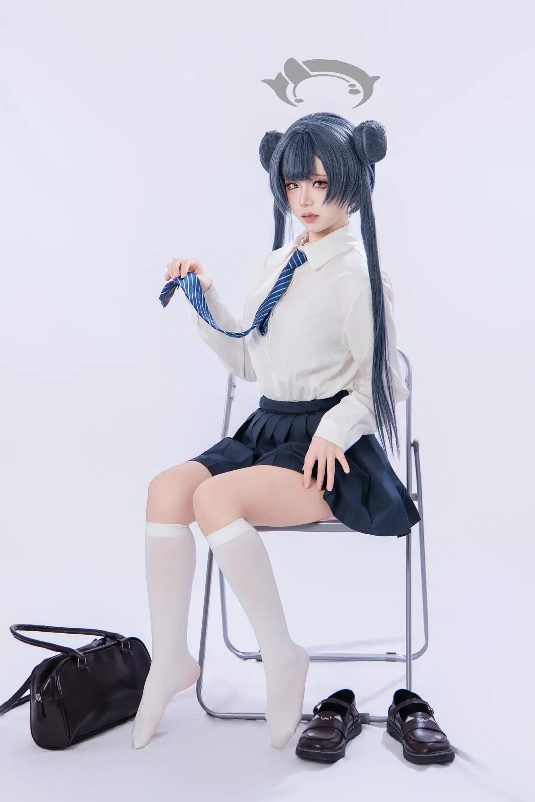 [Misaki cosplay] Blue Archive School-Style Photoshoot Log by 海海 - Image 10