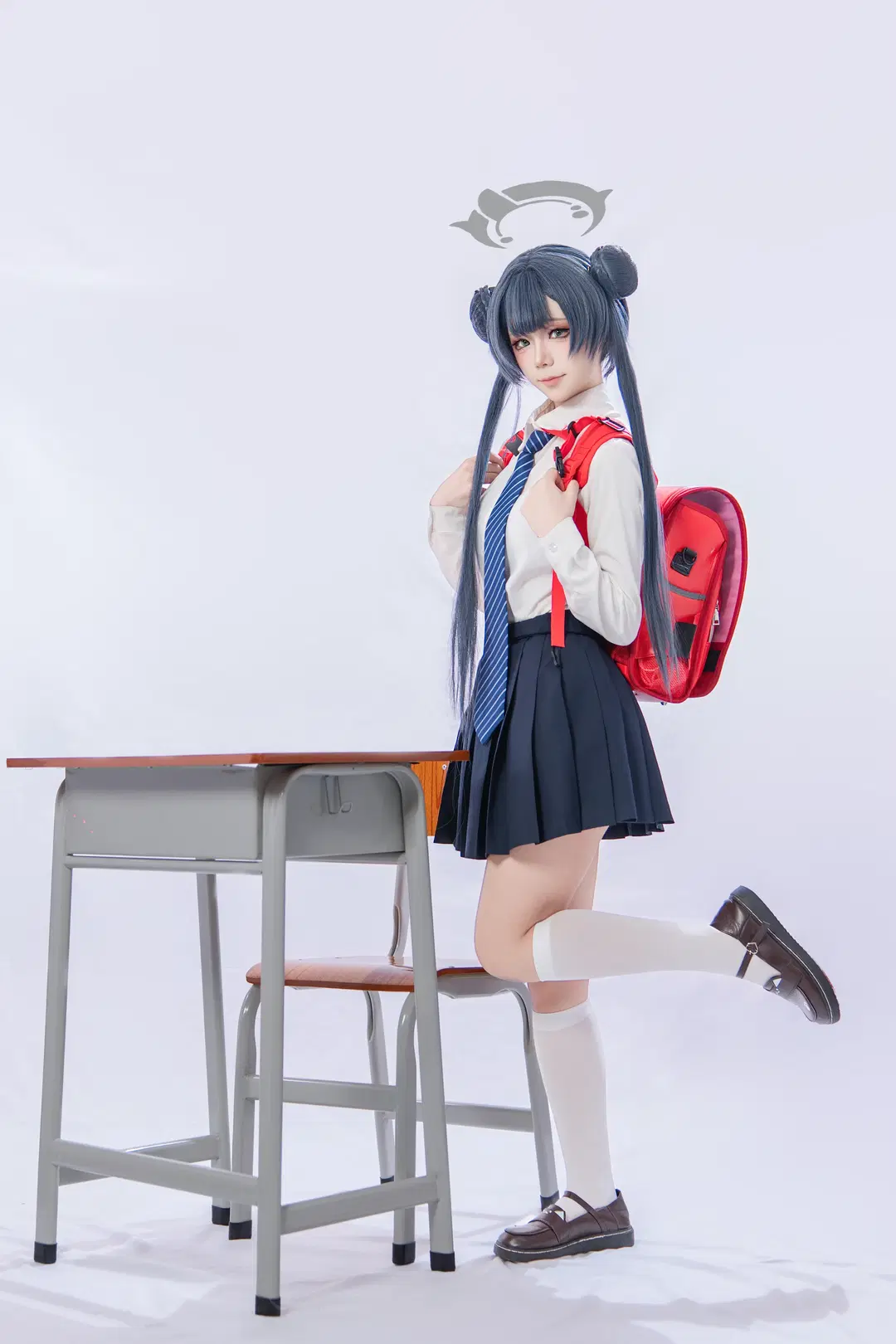 [Misaki cosplay] Blue Archive School-Style Photoshoot Log by 海海 - Image 5