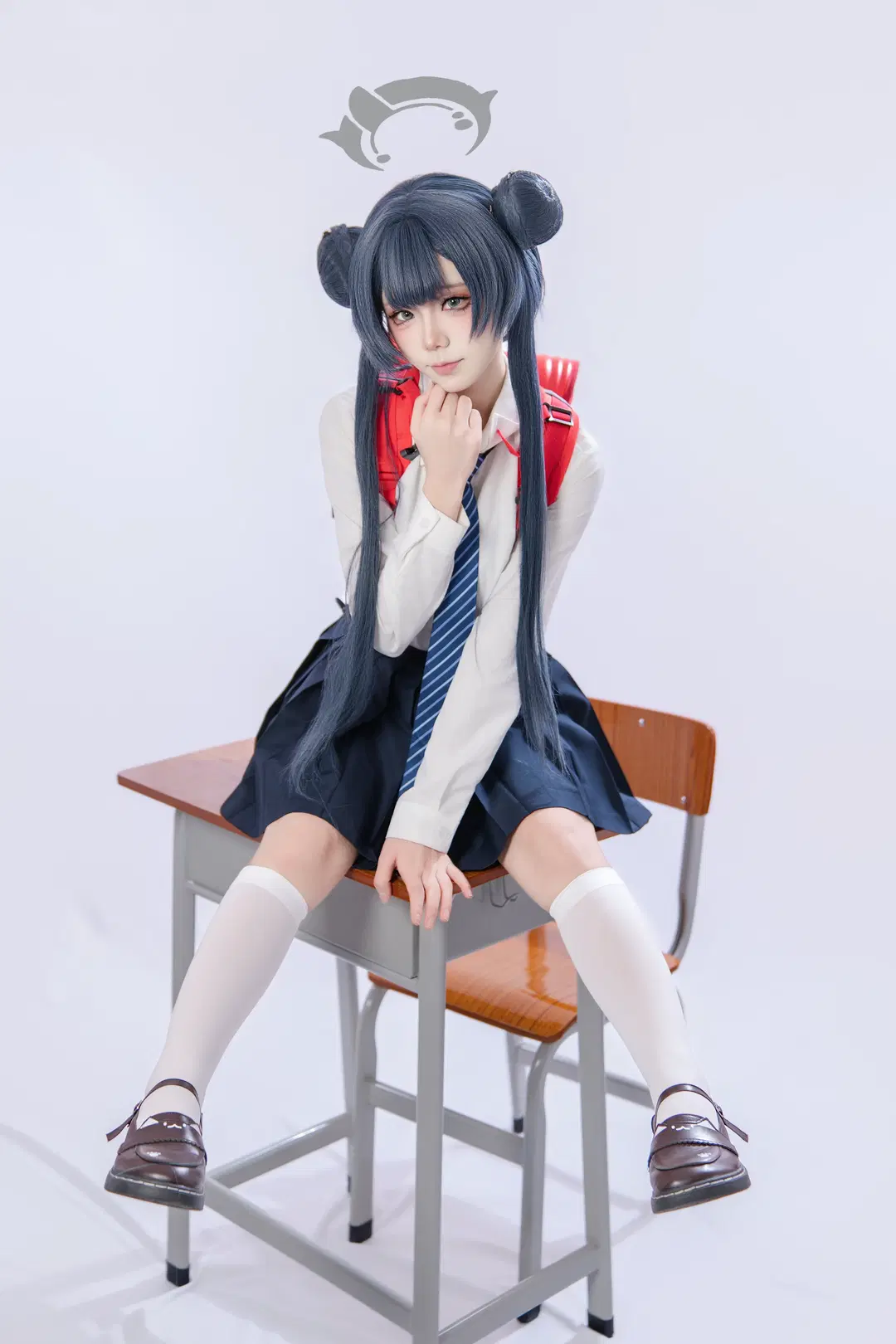 [Misaki cosplay] Blue Archive School-Style Photoshoot Log by 海海 - Image 6