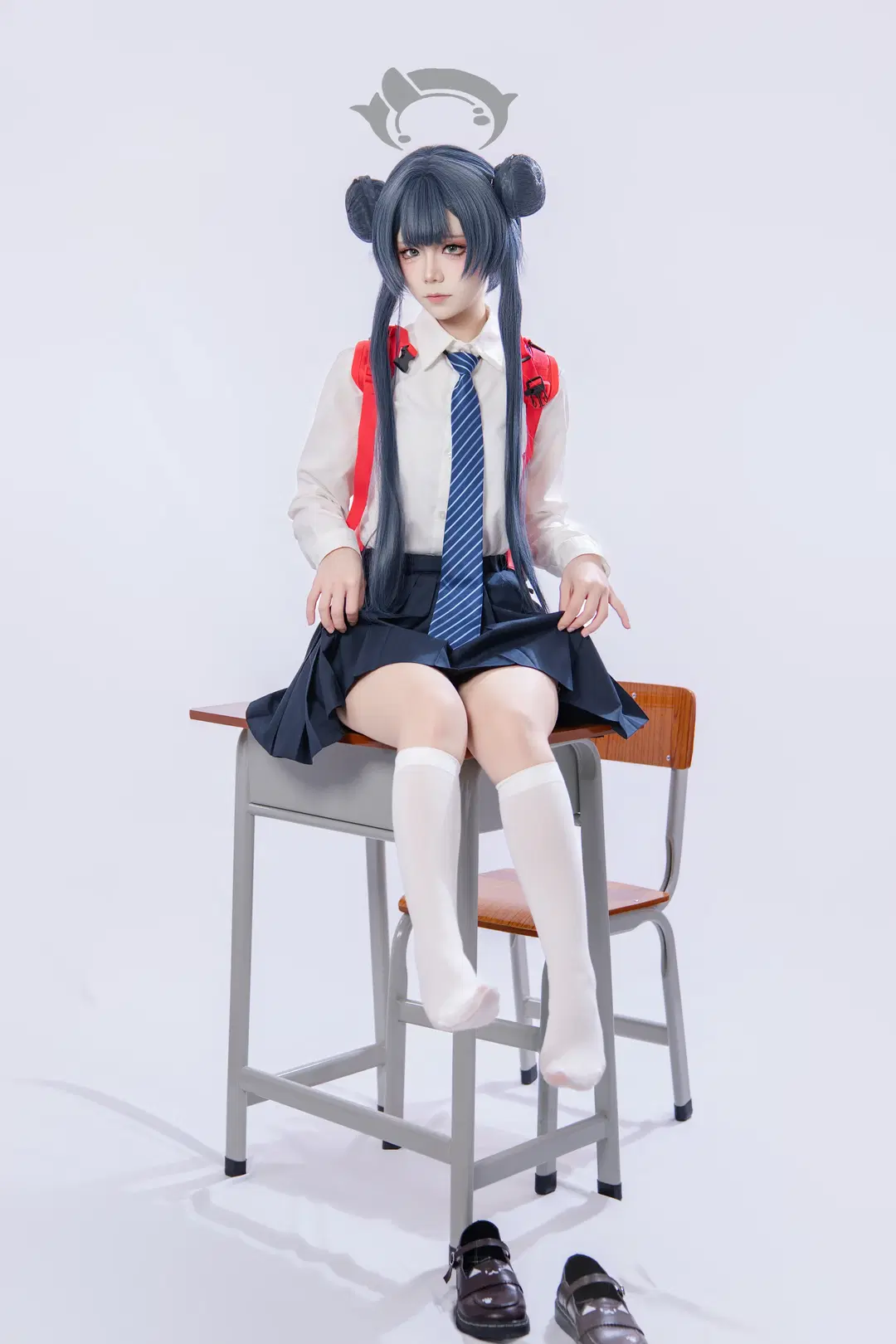[Misaki cosplay] Blue Archive School-Style Photoshoot Log by 海海 - Image 7