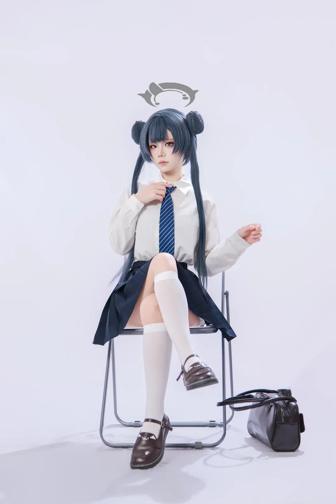 [Misaki cosplay] Blue Archive School-Style Photoshoot Log by 海海 - Image 9