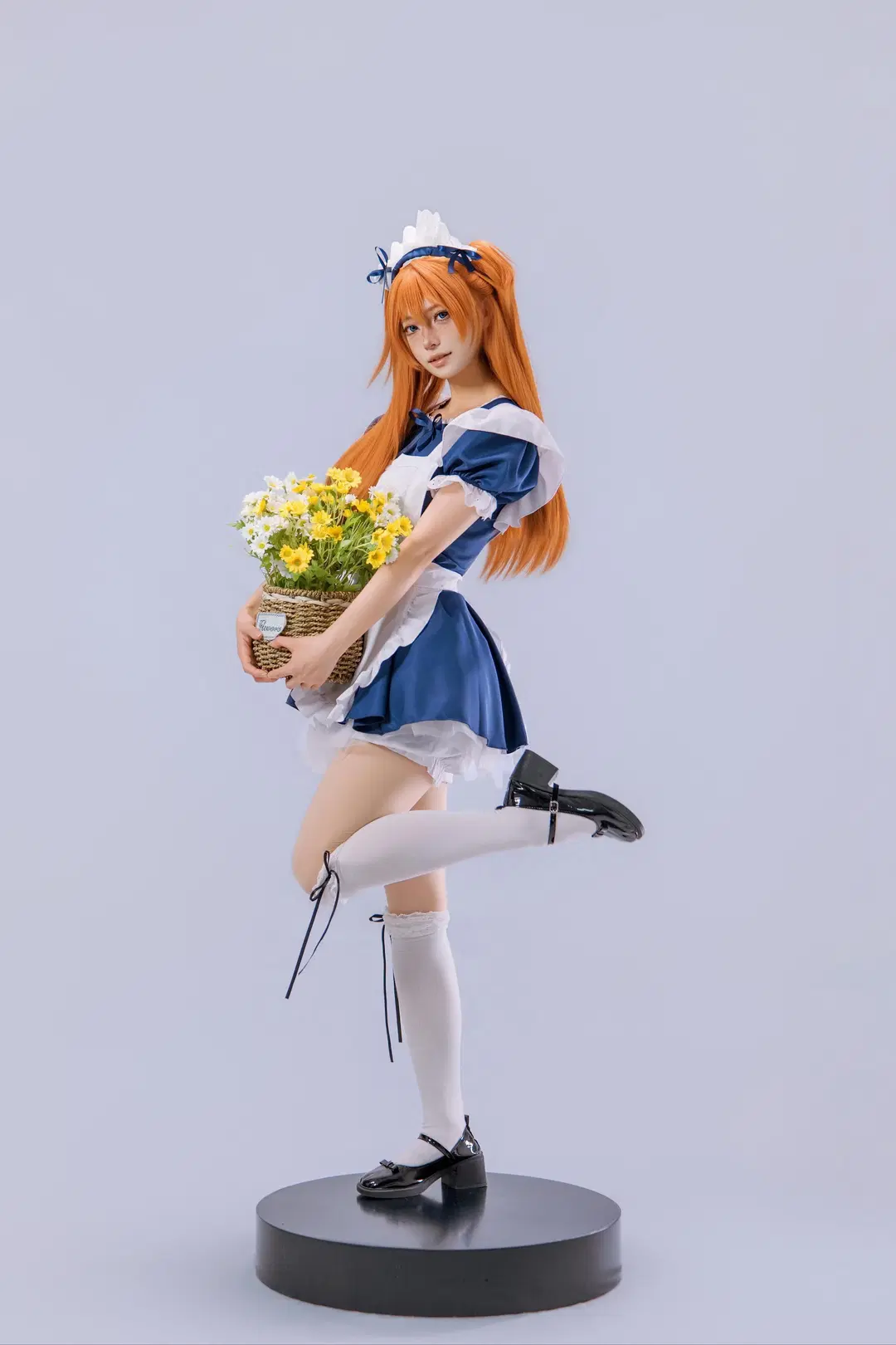 [Asuka Cosplay] Neon Genesis Evangelion Maid outfit Photo poses Guide by 海海 - Image 3