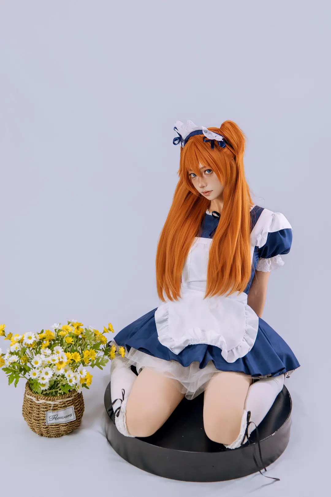 [Asuka Cosplay] Neon Genesis Evangelion Maid outfit Photo poses Guide by 海海 - Image 7