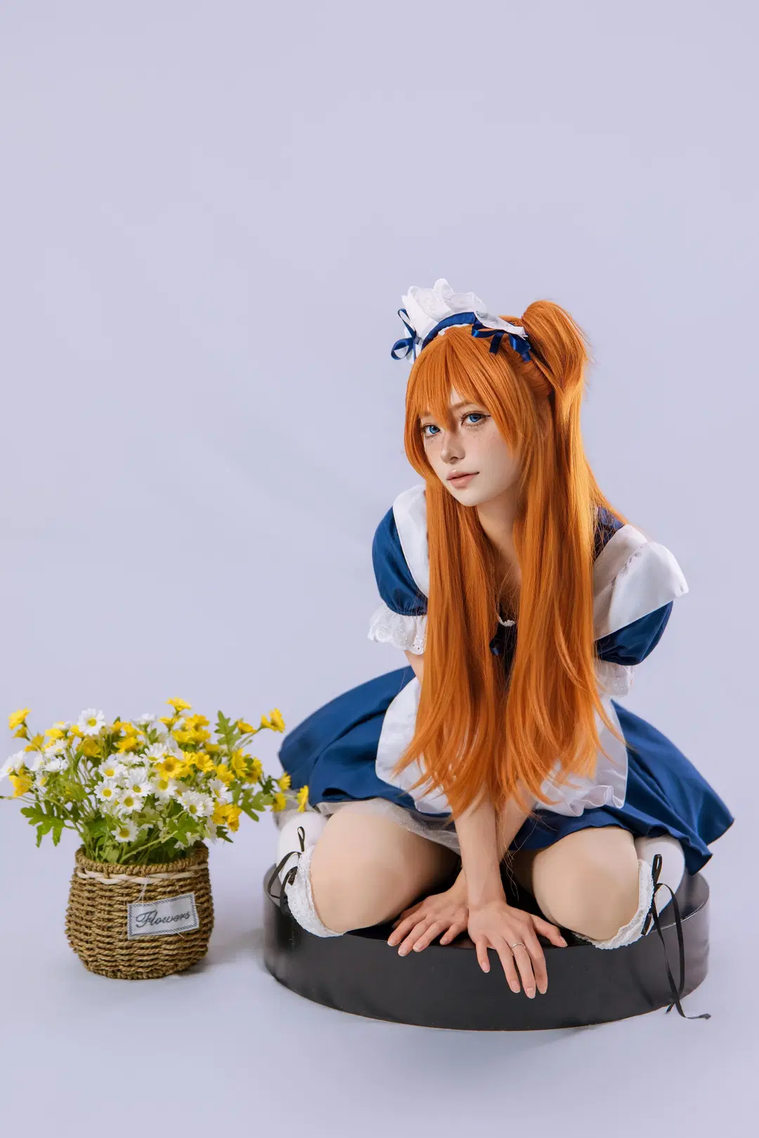 [Asuka Cosplay] Neon Genesis Evangelion Maid outfit Photo poses Guide by 海海 - Image 8