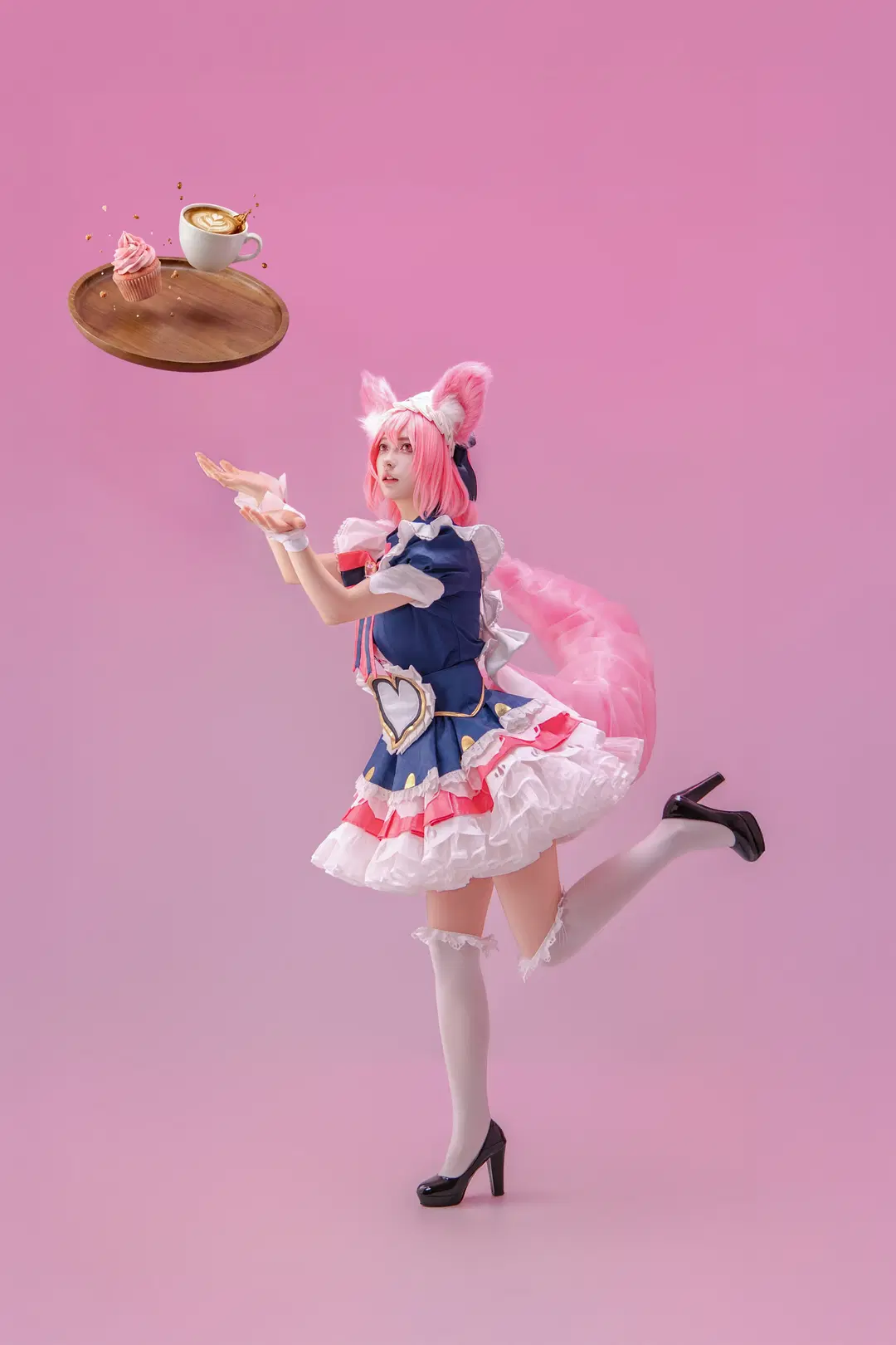 [Daji cosplay] Honor of Kings pink fox: Sharing diverse Photo poses by 海海📸 - Image 2