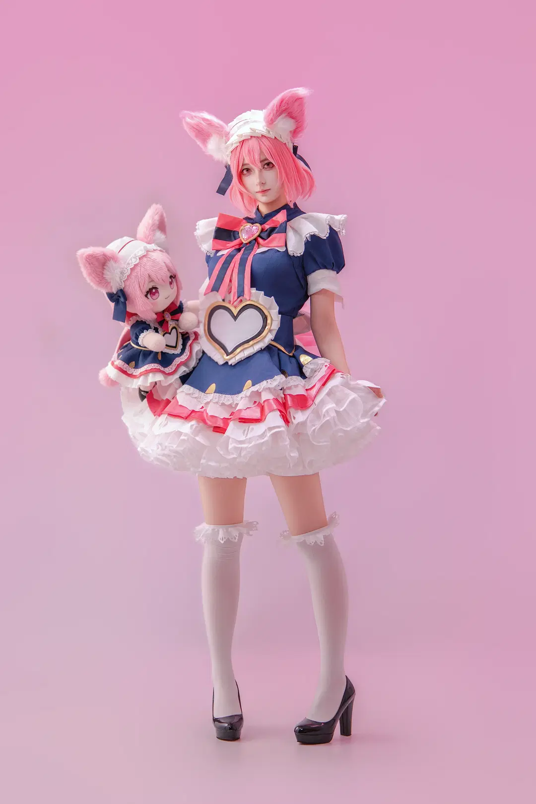 [Daji cosplay] Honor of Kings pink fox: Sharing diverse Photo poses by 海海📸 - Image 5