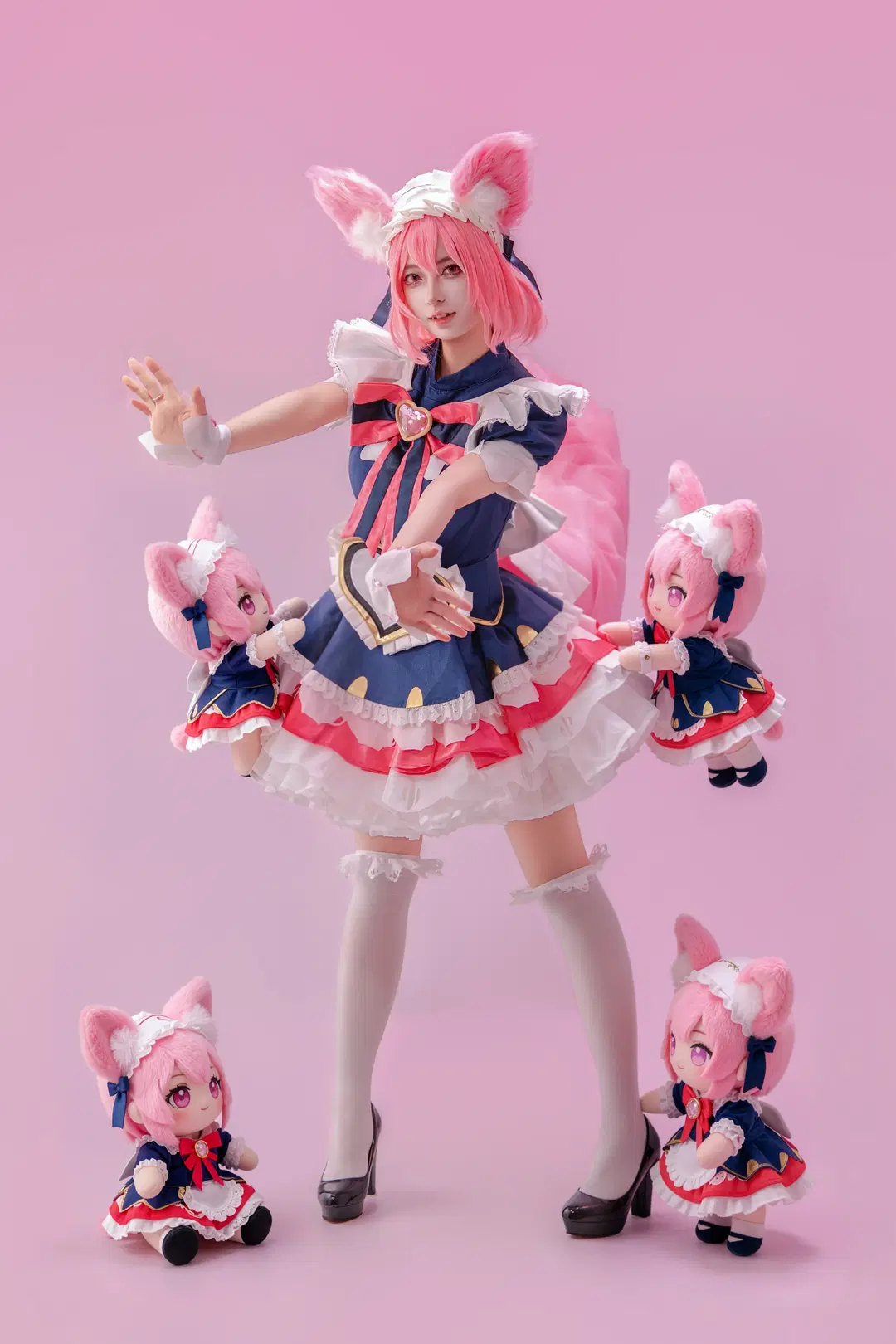 [Daji cosplay] Honor of Kings pink fox: Sharing diverse Photo poses by 海海📸 - Image 7