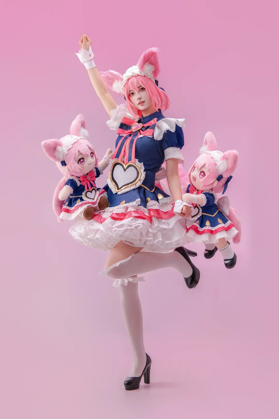 [Daji cosplay] Honor of Kings pink fox: Sharing diverse Photo poses by 海海📸 - Image 8