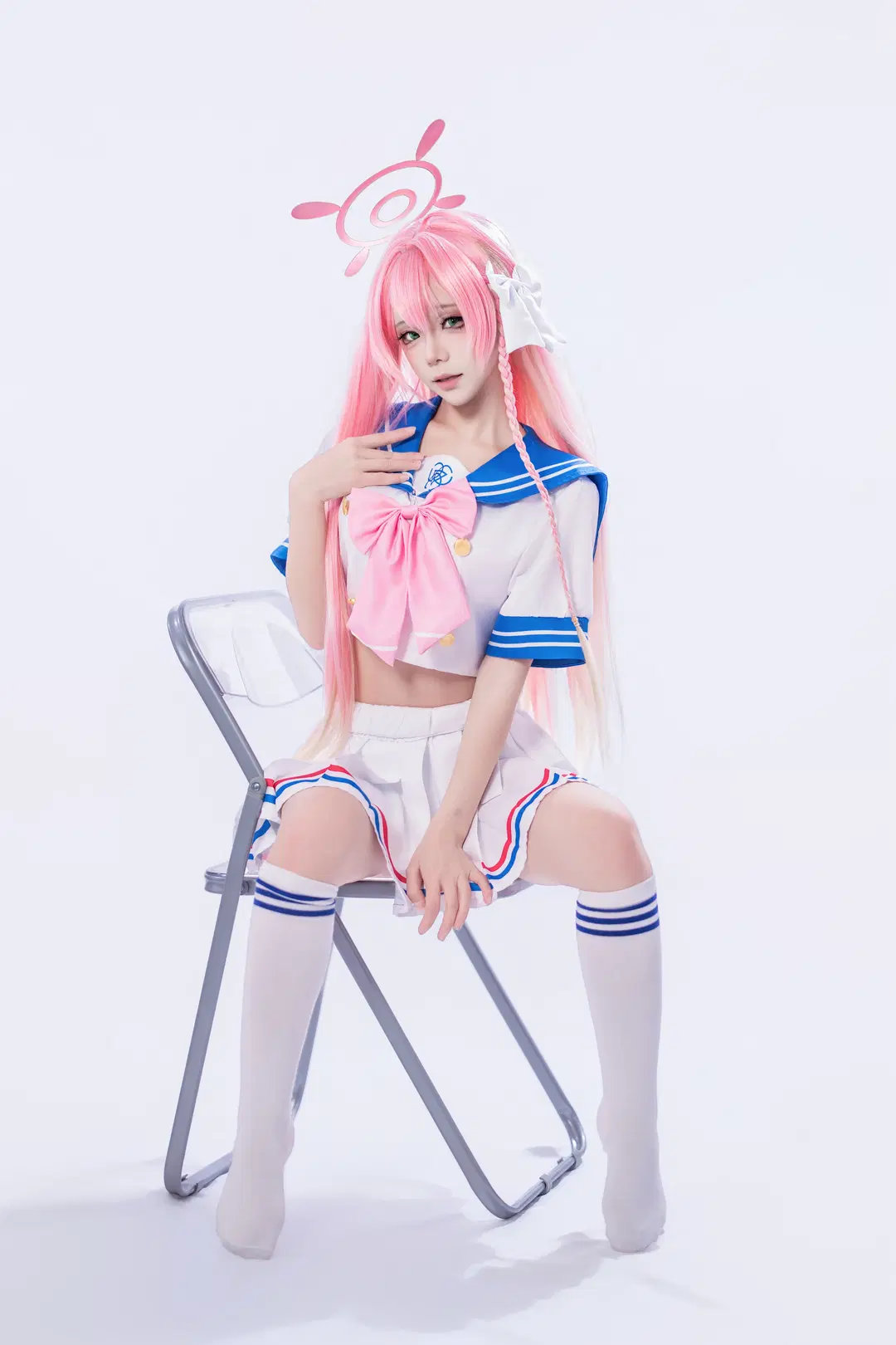 【浦和花子cos】粉色长发水手服的二次元拍摄 - 海海📸 - 第10张