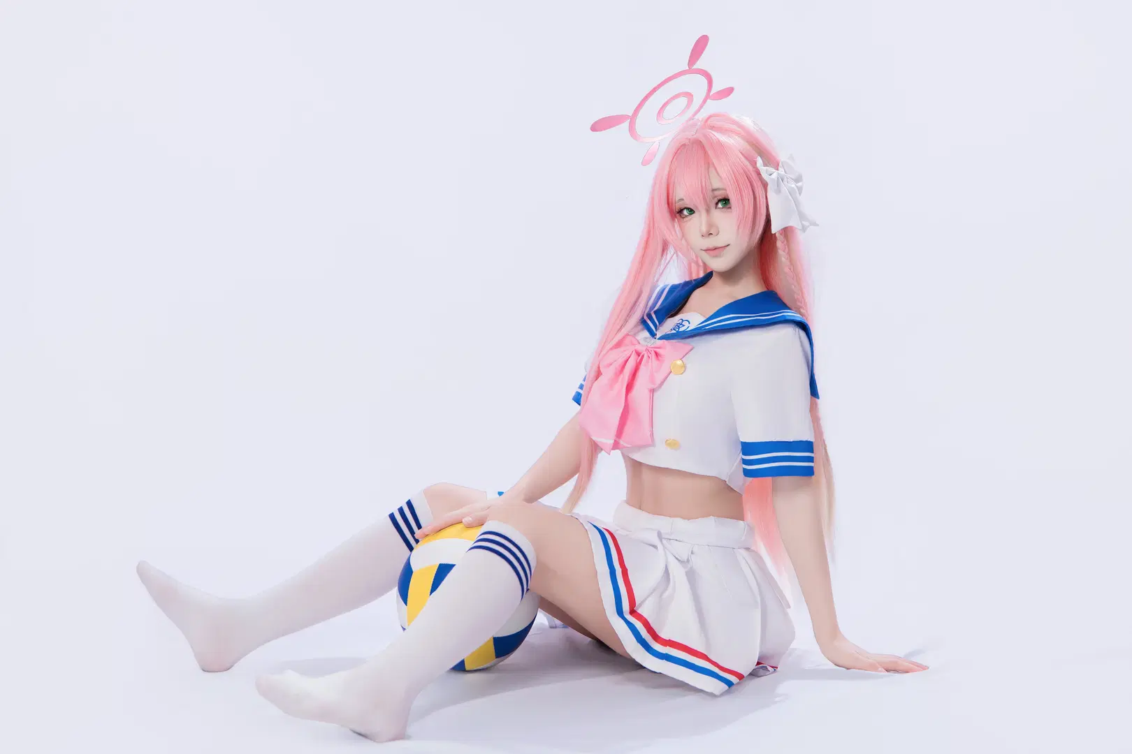 【浦和花子cos】粉色长发水手服的二次元拍摄 - 海海📸 - 第2张