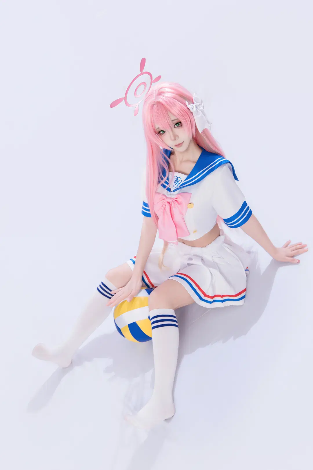 【浦和花子cos】粉色长发水手服的二次元拍摄 - 海海📸 - 第3张