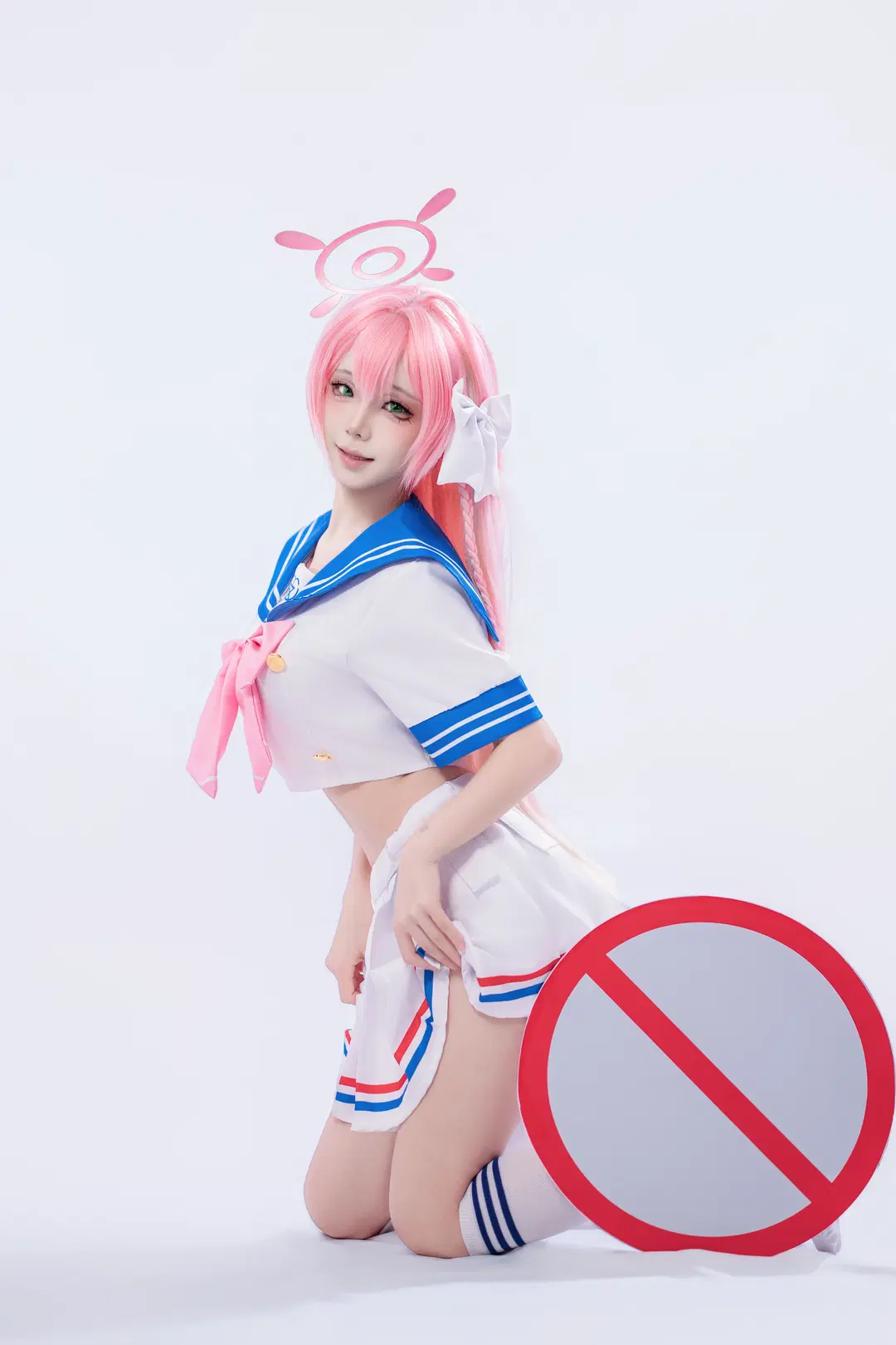 【浦和花子cos】粉色长发水手服的二次元拍摄 - 海海📸 - 第5张