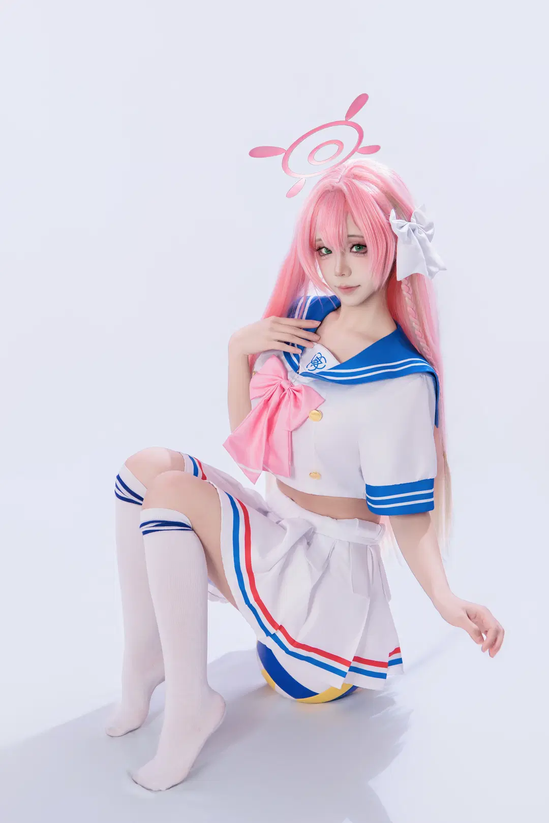 【浦和花子cos】粉色长发水手服的二次元拍摄 - 海海📸 - 第7张