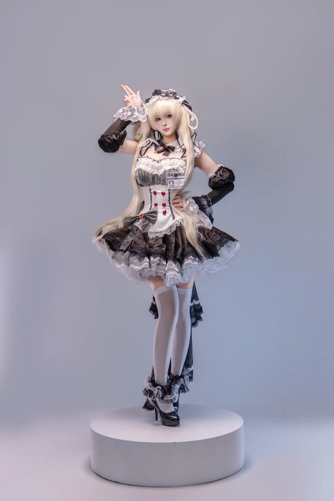 コスプレ, アズールレーン, メイド服, フォーミダブル コスプレ, ストッキング