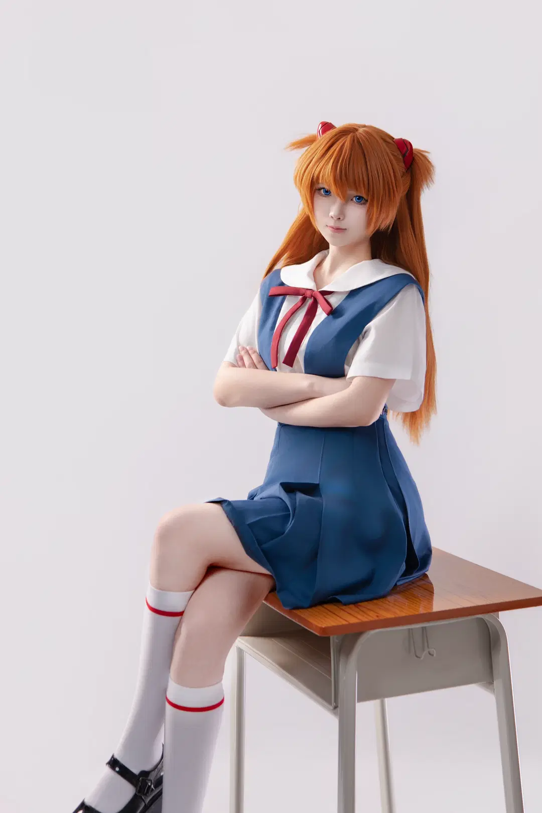 【アスカコスプレ】『新世紀エヴァンゲリオン』定番制服の9分割写真のポーズ共有 - 海海📸 - 11枚目