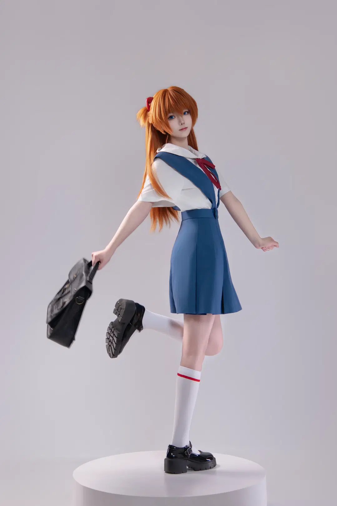 【アスカコスプレ】『新世紀エヴァンゲリオン』定番制服の9分割写真のポーズ共有 - 海海📸 - 13枚目