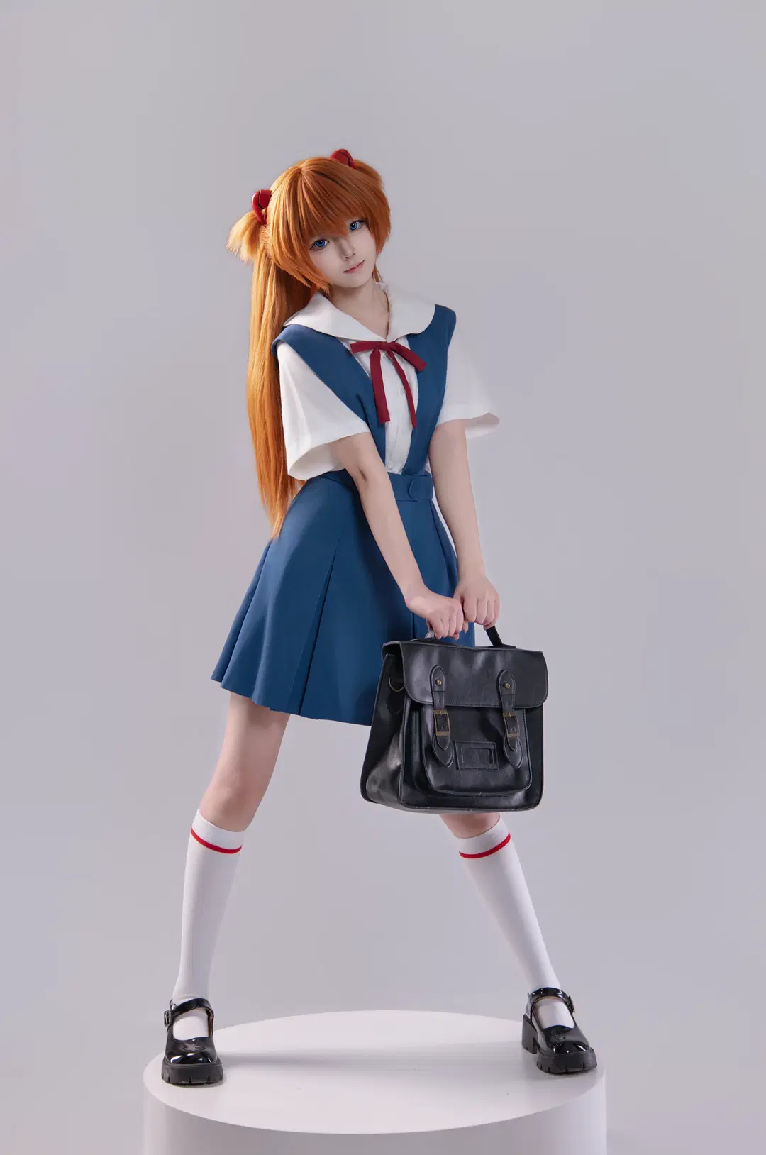 【アスカコスプレ】『新世紀エヴァンゲリオン』定番制服の9分割写真のポーズ共有 - 海海📸 - 14枚目
