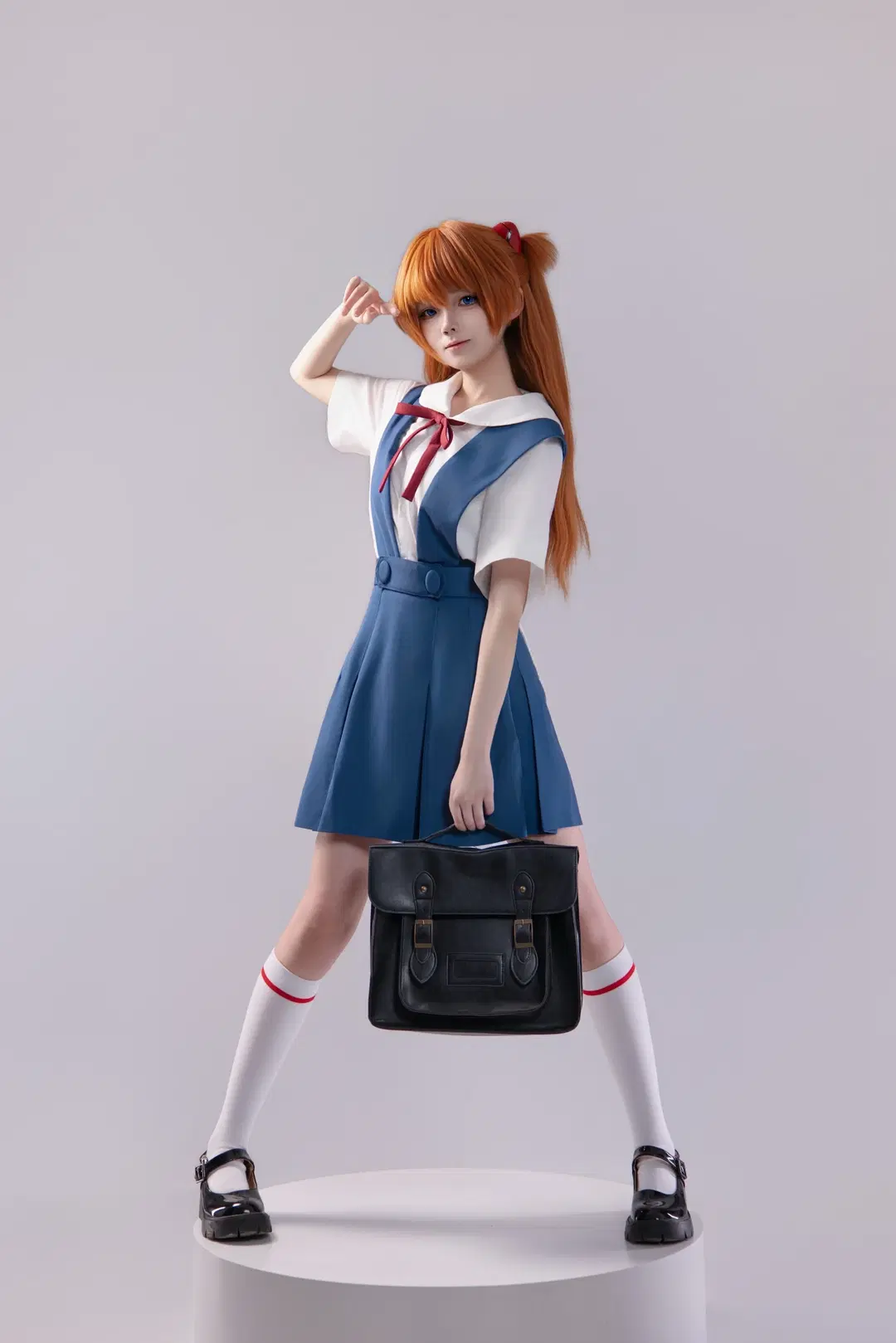 【アスカコスプレ】『新世紀エヴァンゲリオン』定番制服の9分割写真のポーズ共有 - 海海📸 - 6枚目