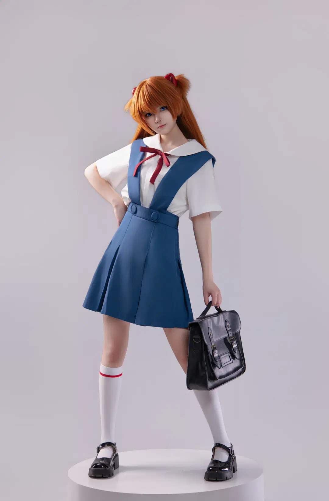 【アスカコスプレ】『新世紀エヴァンゲリオン』定番制服の9分割写真のポーズ共有 - 海海📸 - 7枚目