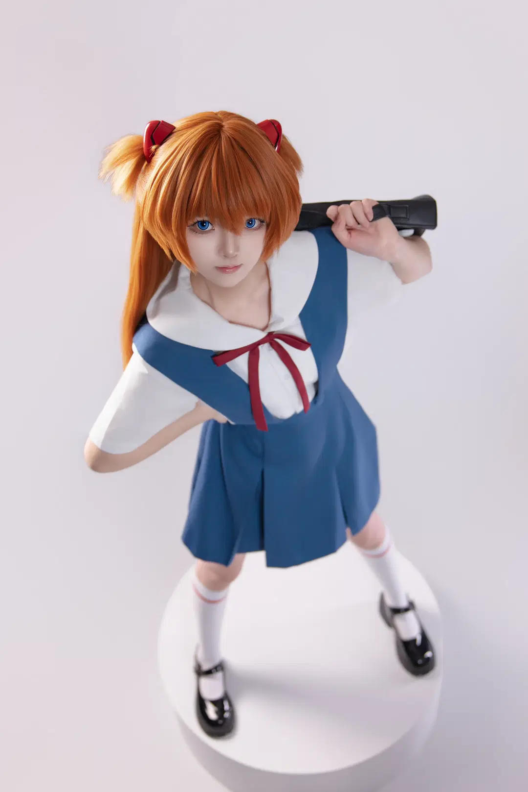 【アスカコスプレ】『新世紀エヴァンゲリオン』定番制服の9分割写真のポーズ共有 - 海海📸 - 8枚目
