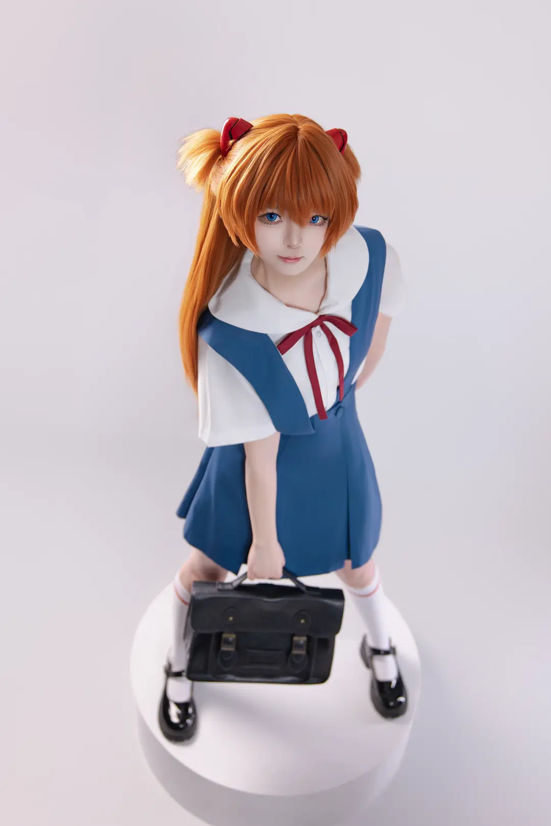 【アスカコスプレ】『新世紀エヴァンゲリオン』定番制服の9分割写真のポーズ共有 - 海海📸 - 9枚目