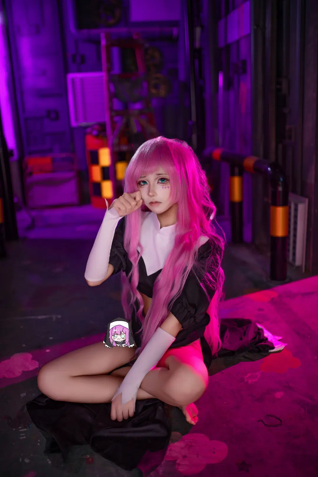 【珂珂cos】憧憬成为魔法少女的暗黑修女风 - 星游酱 - 第6张