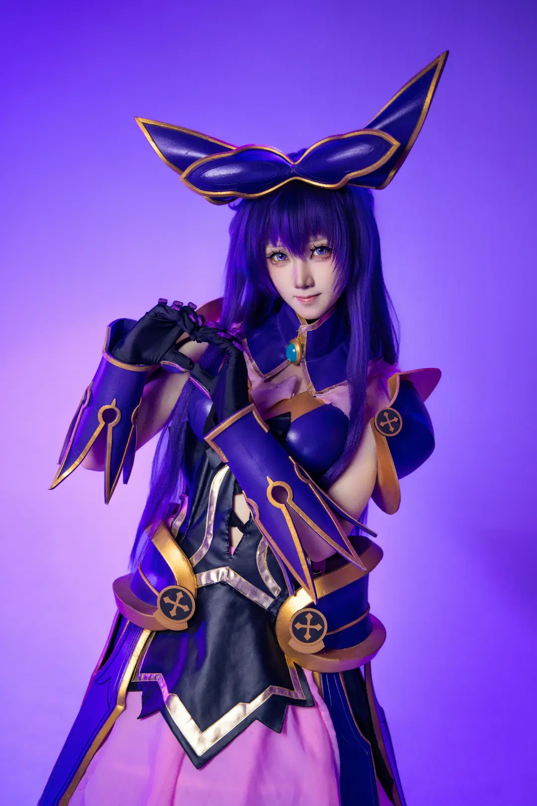 【夜刀神十香コスプレ】『デート・ア・ライブ』紫電の精霊、大剣と紫金甲冑の激突 - 星游酱 - 2枚目