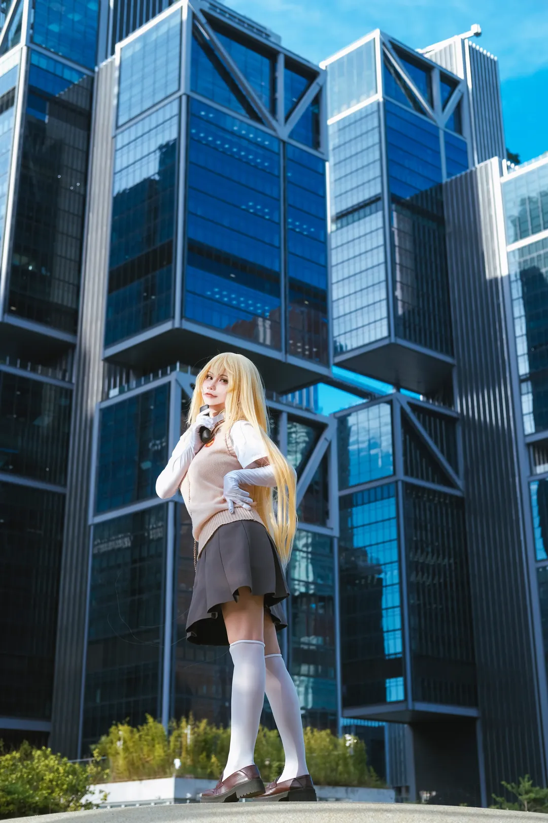 コスプレ, 食蜂操祈 コスプレ, 白ストッキング, とある科学の超電磁砲, 都市写真 - 1枚目