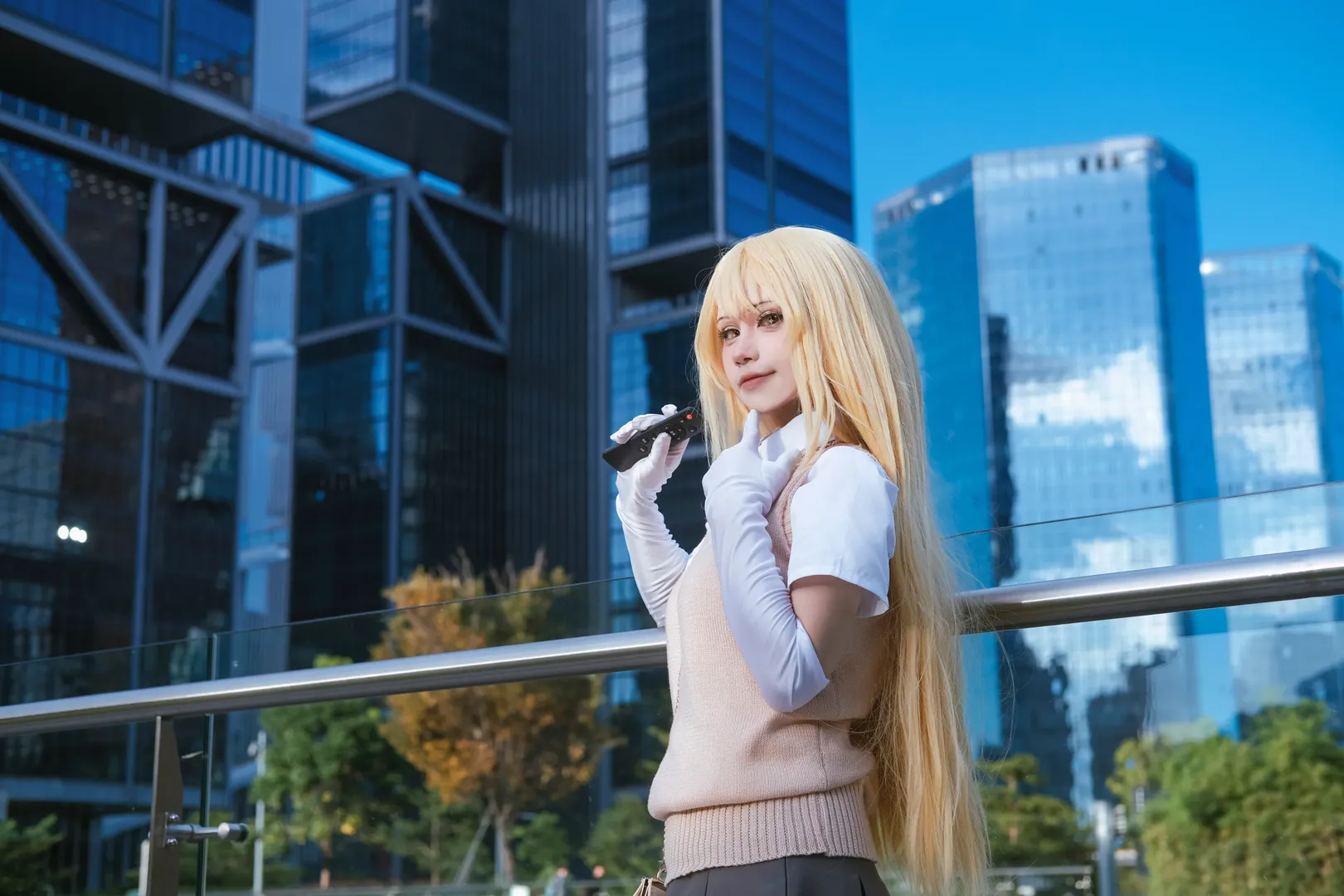 コスプレ, 食蜂操祈 コスプレ, 白ストッキング, とある科学の超電磁砲, 都市写真 - 3枚目