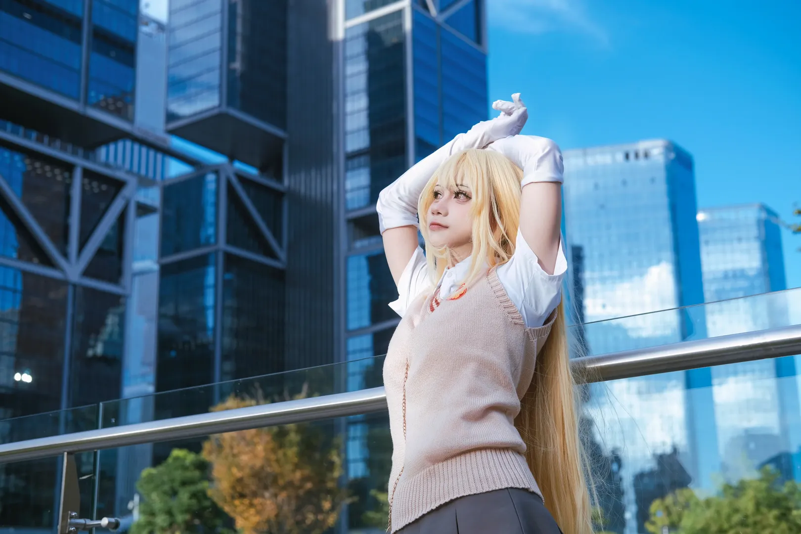 コスプレ, 食蜂操祈 コスプレ, 白ストッキング, とある科学の超電磁砲, 都市写真 - 4枚目