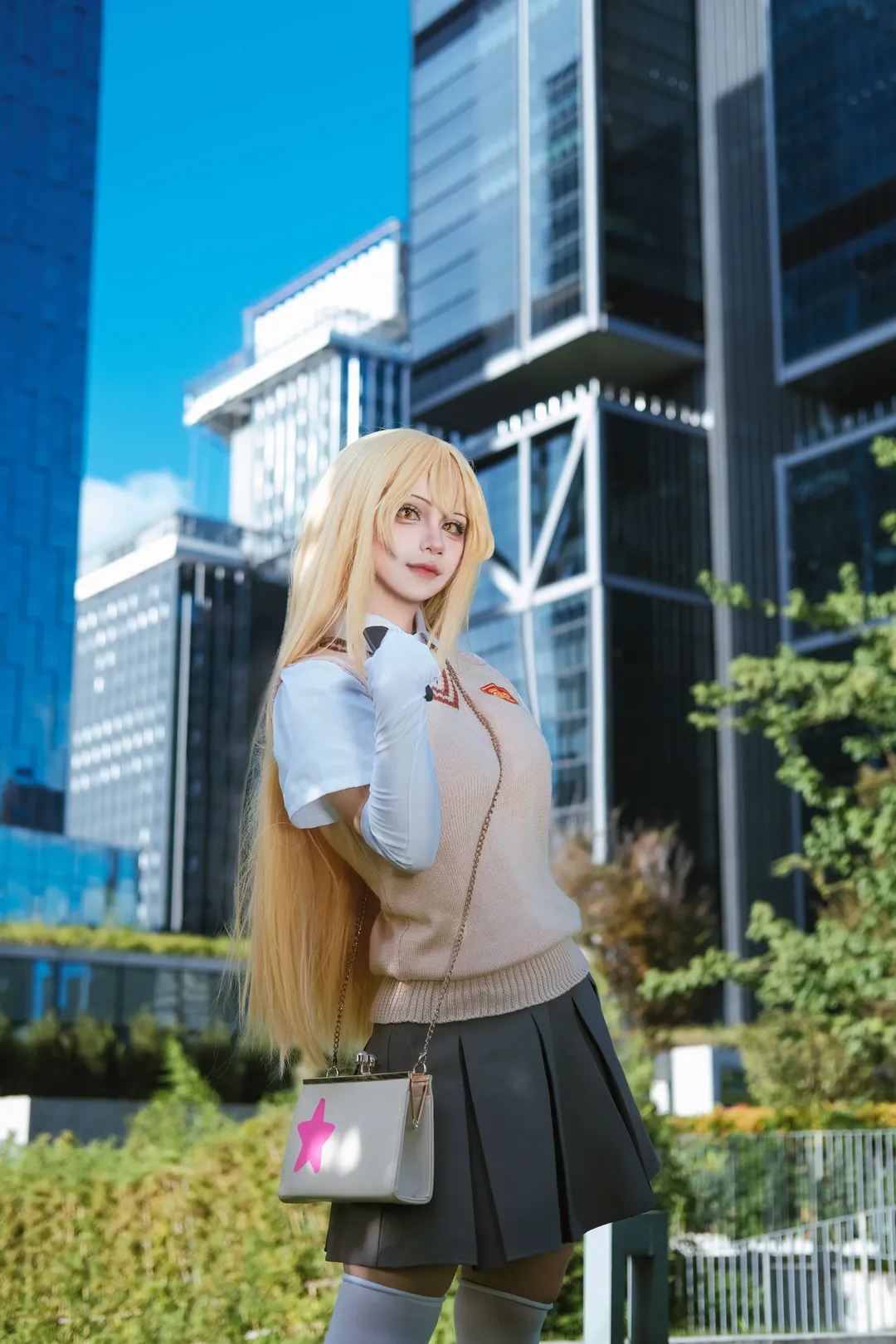 コスプレ, 食蜂操祈 コスプレ, 白ストッキング, とある科学の超電磁砲, 都市写真 - 7枚目
