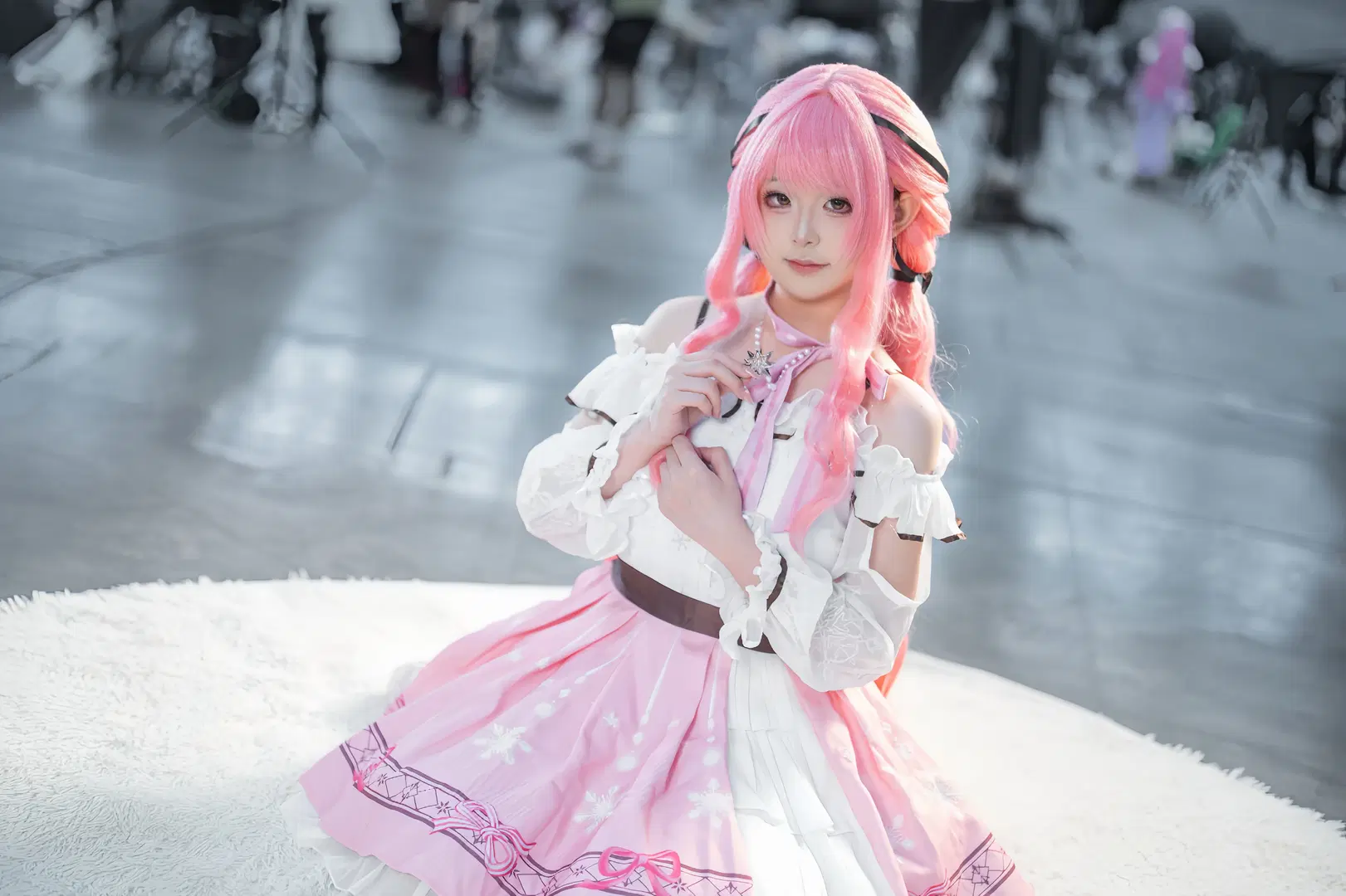 cosplay, 漫展, 无限暖暖, 粉发少女, 苏暖暖cos