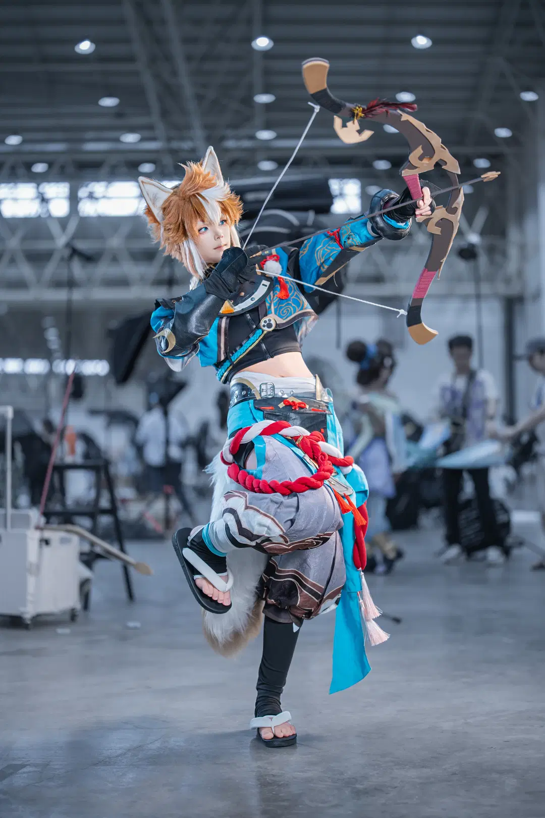 原神, 漫展, 獸耳, 五郎cos, 弓箭