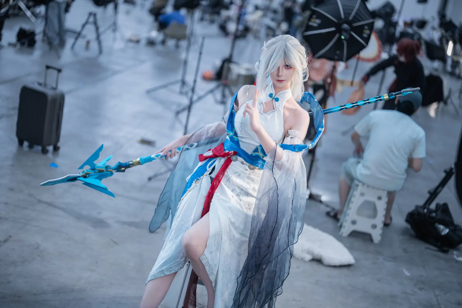 原神, cosplay, 漫展, 申鶴cos, 雪山神女