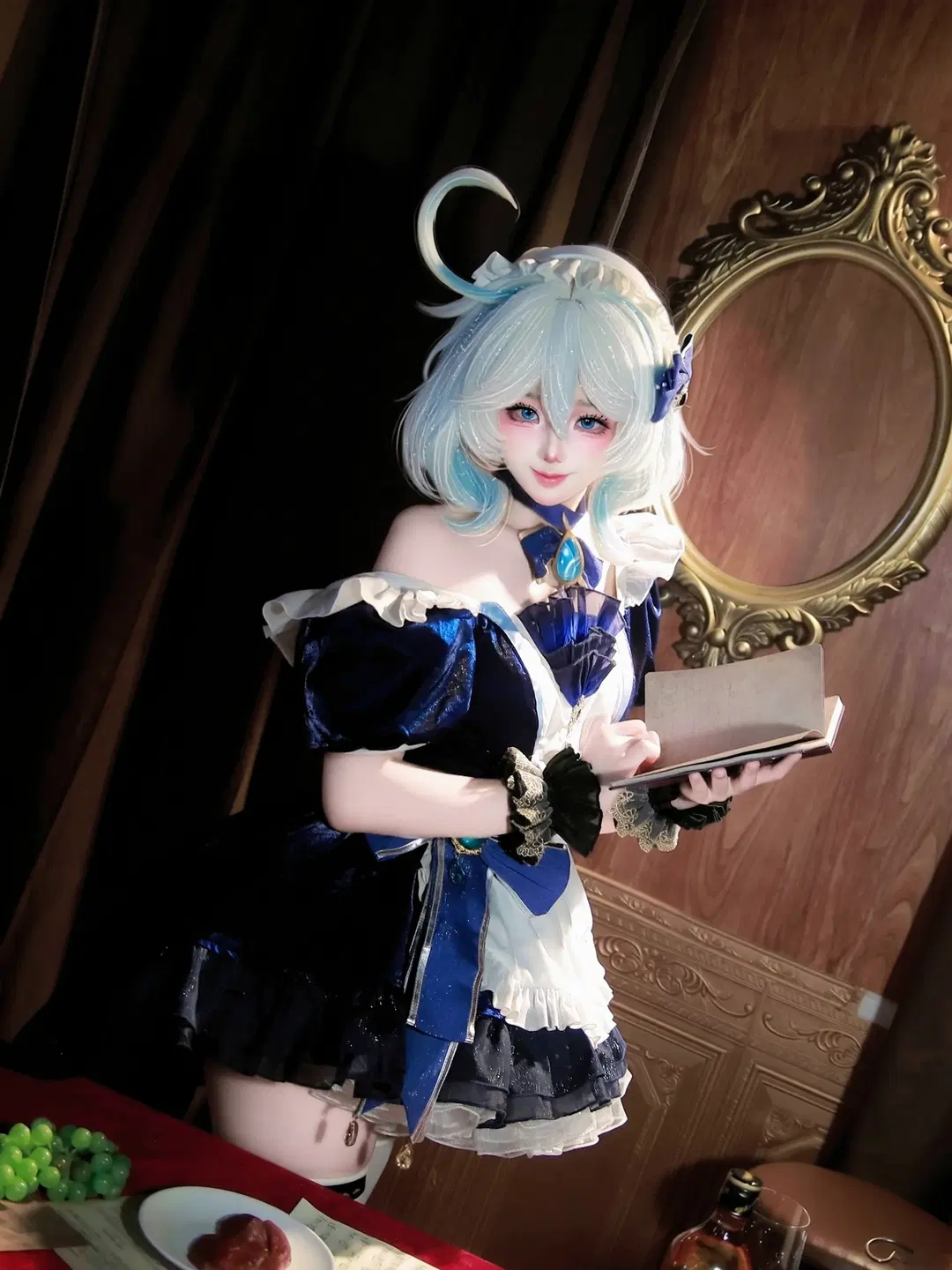 【芙宁娜cos】原神芙宁娜女仆装正片第一弹 - 长君离泽 - 第6张