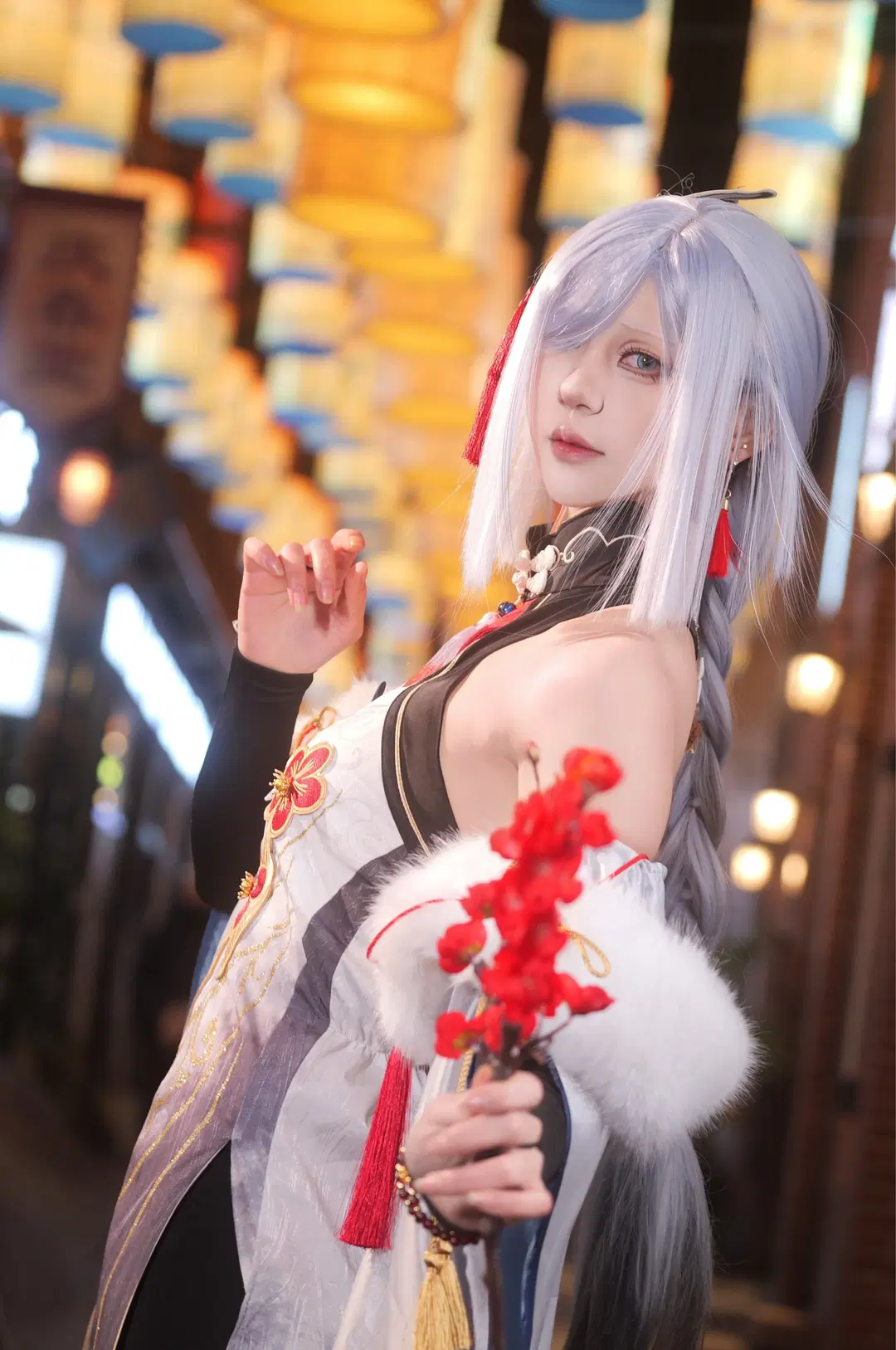 【申鶴 コスプレ】『原神』海灯祭前夜の静謐な記録、細部に宿る美を追求した年末コスプレ撮影 - 水夏樱华 - 2枚目