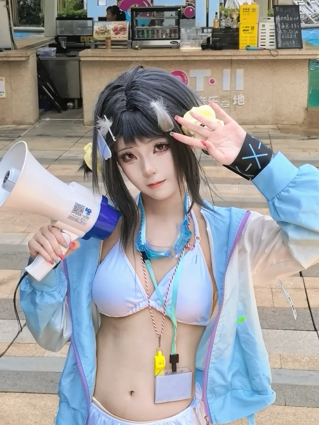 Swimsuit cosplay, Arknights, Arknights cosplay, La Pluma cosplay, Summer Flowers