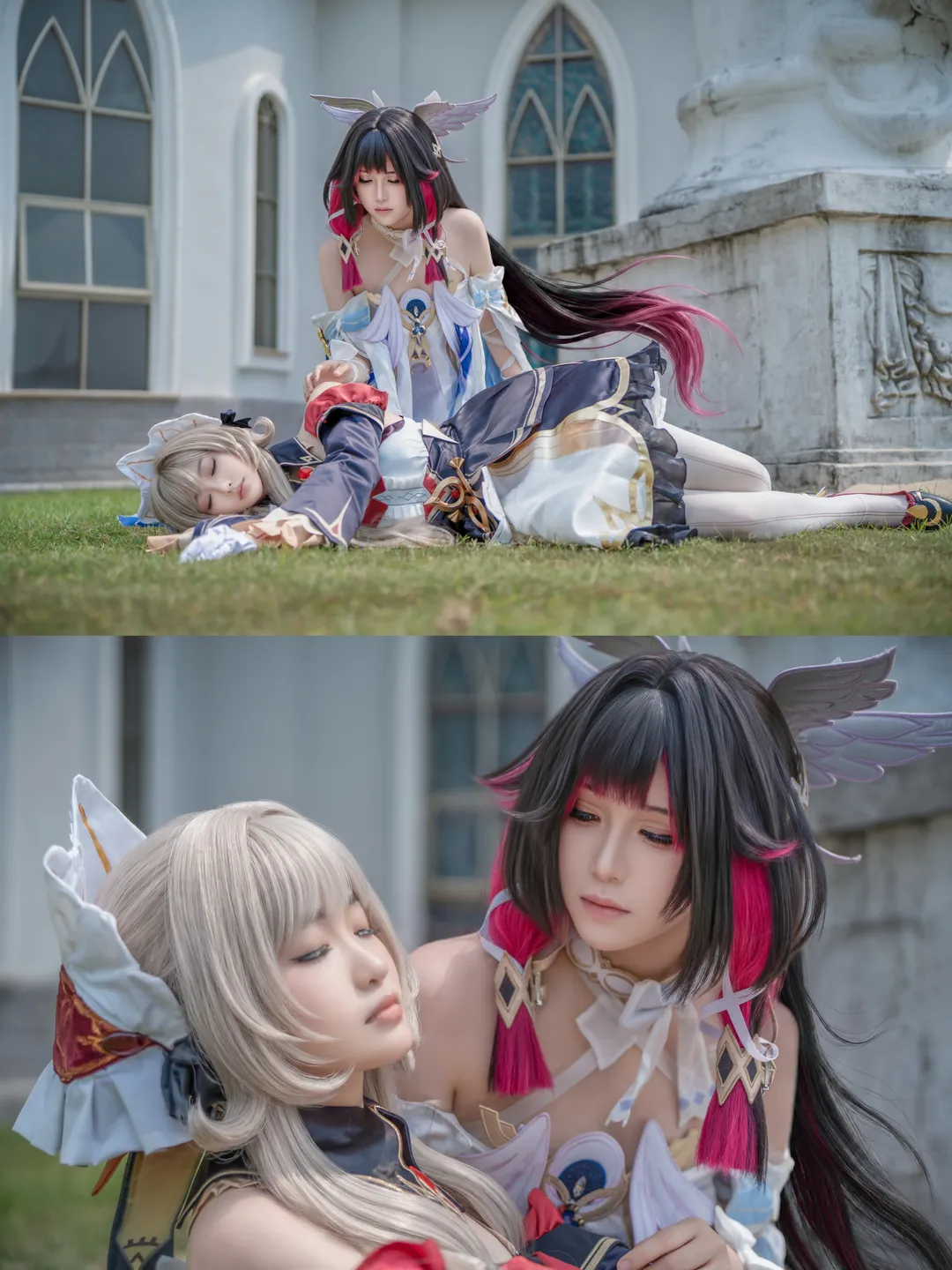 桑多涅cos, 哥伦比娅cos, 户外摄影, 二次元cosplay, 白丝 - 第2张