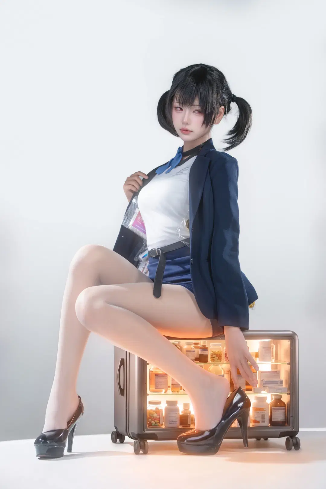白丝, 白棚, 胜利女神nikke, 肉腿, 索拉cos