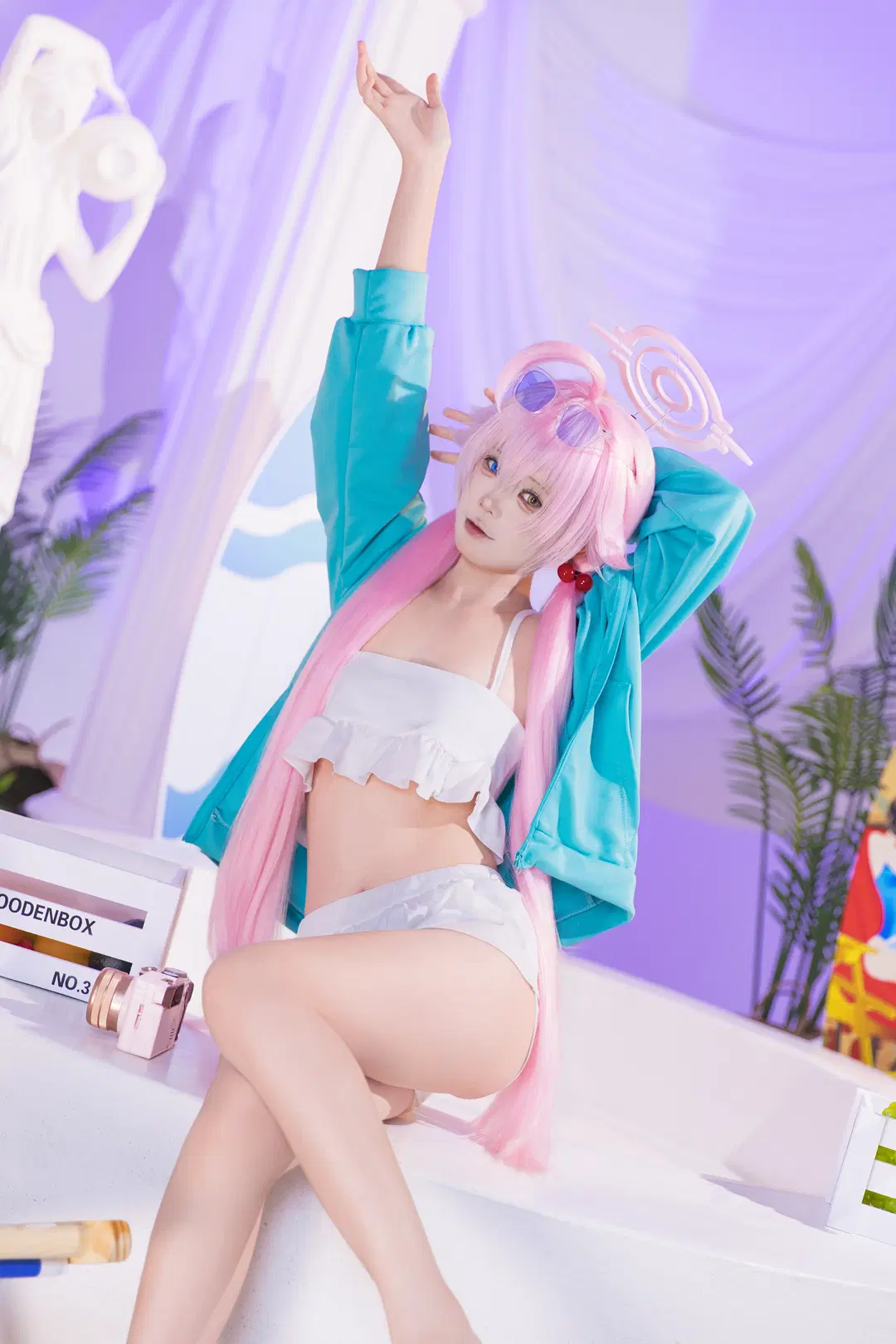 【小鳥遊ホシノ コスプレ】『ブルーアーカイブ』水着で楽しむ夏の砂浜写真 - 木犀 - 3枚目