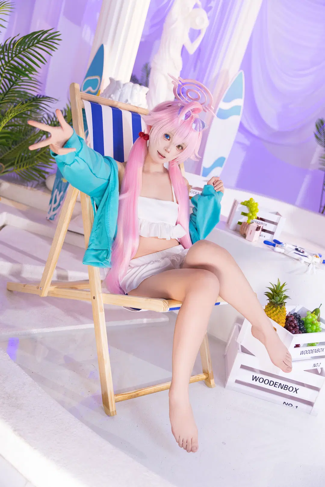 【小鳥遊ホシノ コスプレ】『ブルーアーカイブ』水着で楽しむ夏の砂浜写真 - 木犀 - 7枚目