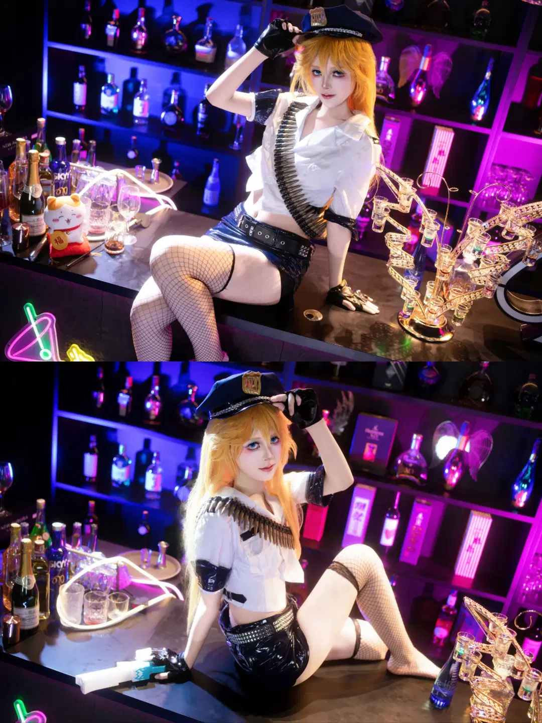 【pantycos】吊带袜天使一日警长，霓虹酒吧里的酷飒登场 - 拉克苏 - 第2张
