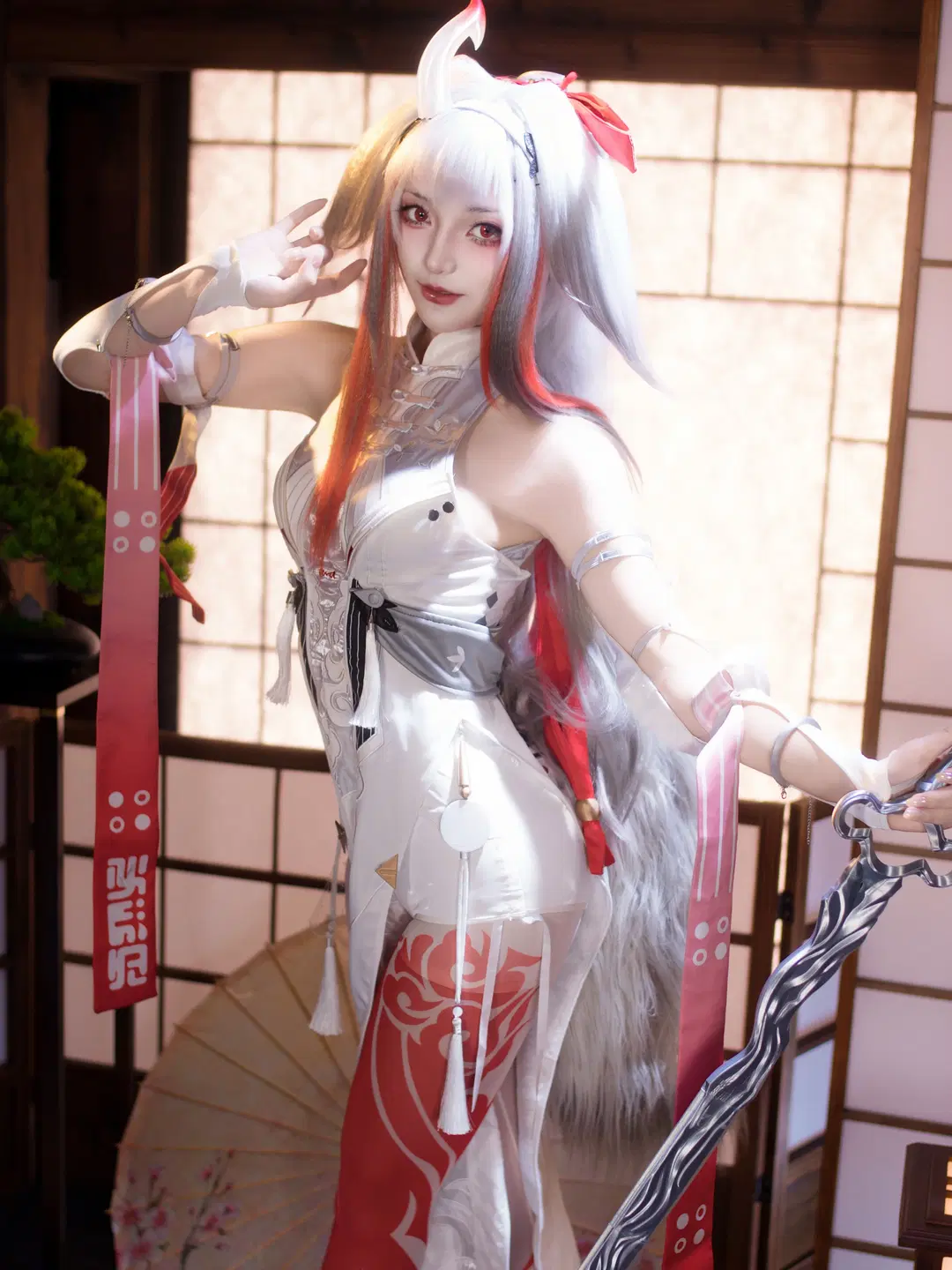 叶瞬光cos, 绝区零, 二次元cosplay, 丝袜cos, 明心镜