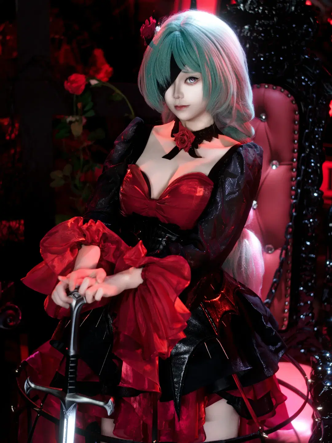 鸣潮, 弗洛洛cos, 二次元cos, 哥特风cos, 暗黑系cosplay