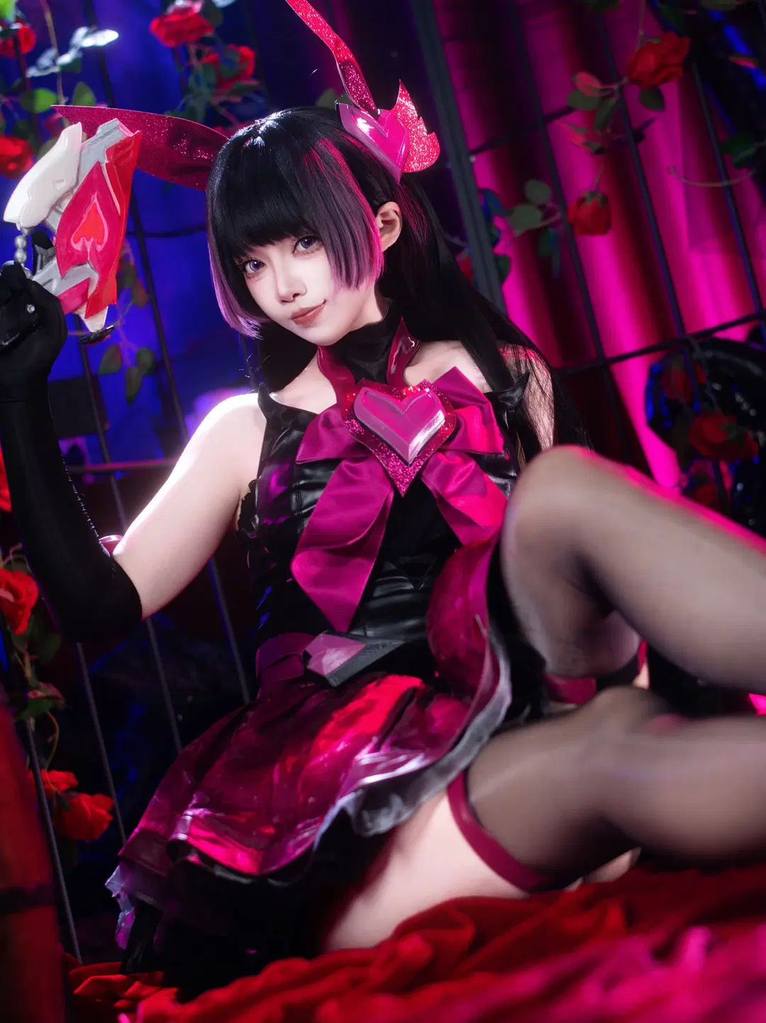 二次元cosplay, 守望先锋, 黑丝, D.VAcos, 夜魅影